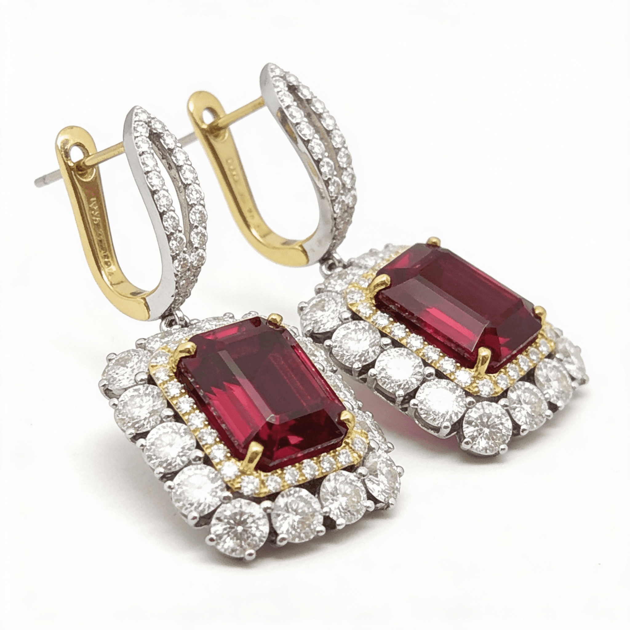 The Peregrinus Imperial Ruby Frame Earrings - 4