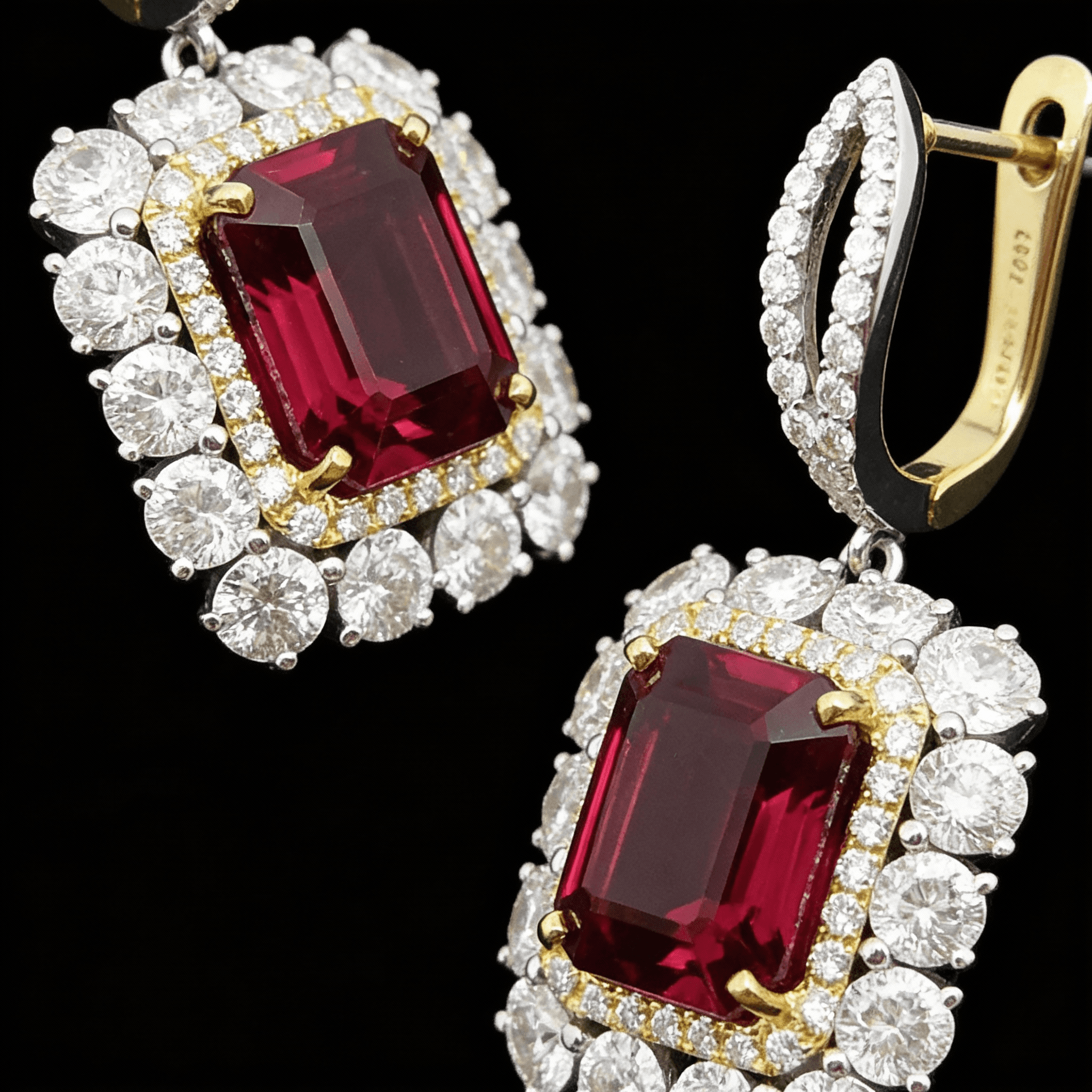 The Peregrinus Imperial Ruby Frame Earrings - 7