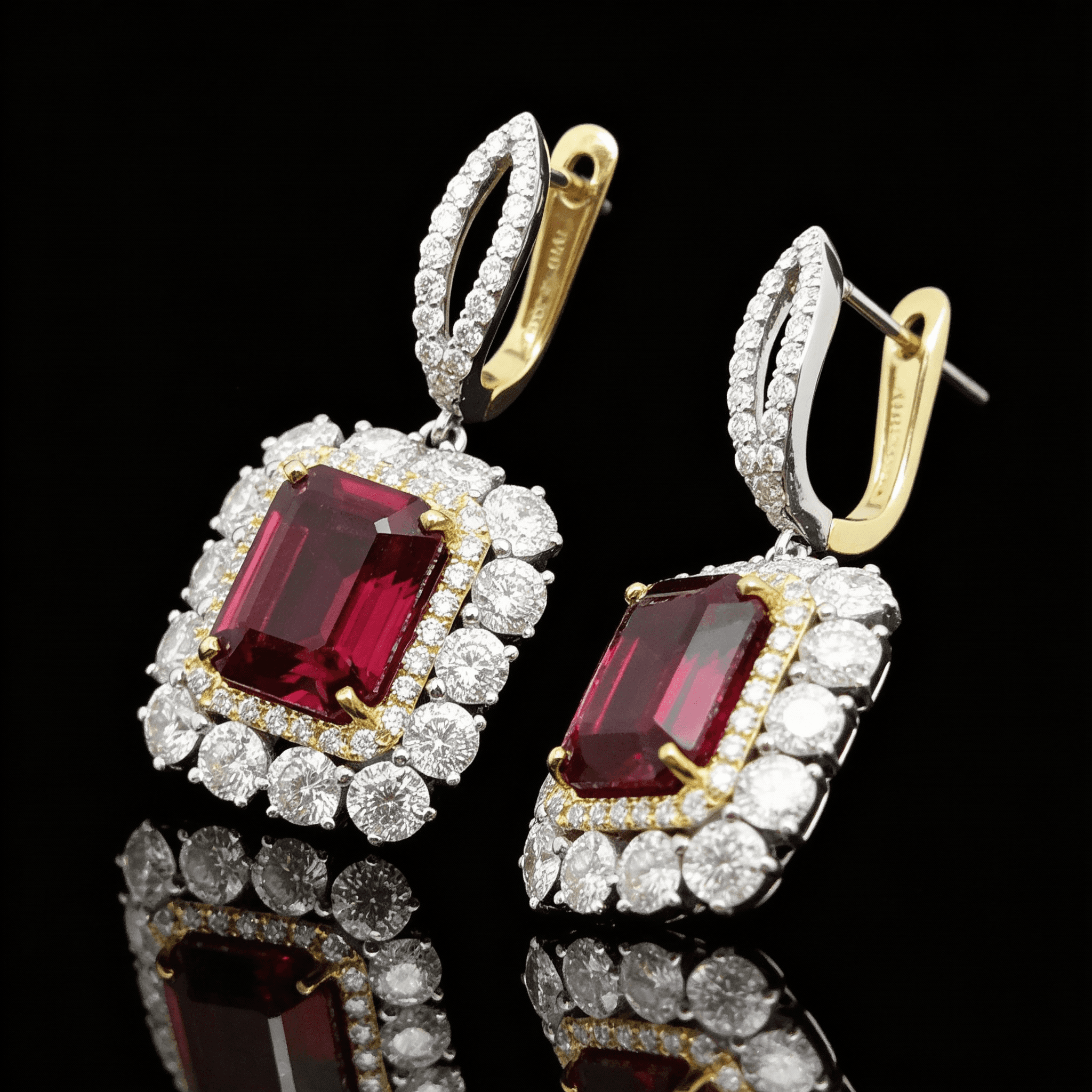 The Peregrinus Imperial Ruby Frame Earrings - 8