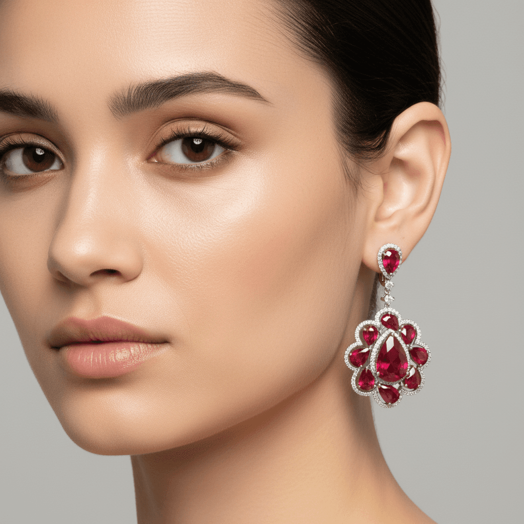 The Peregrinus Ruby Imperial Cluster Drops