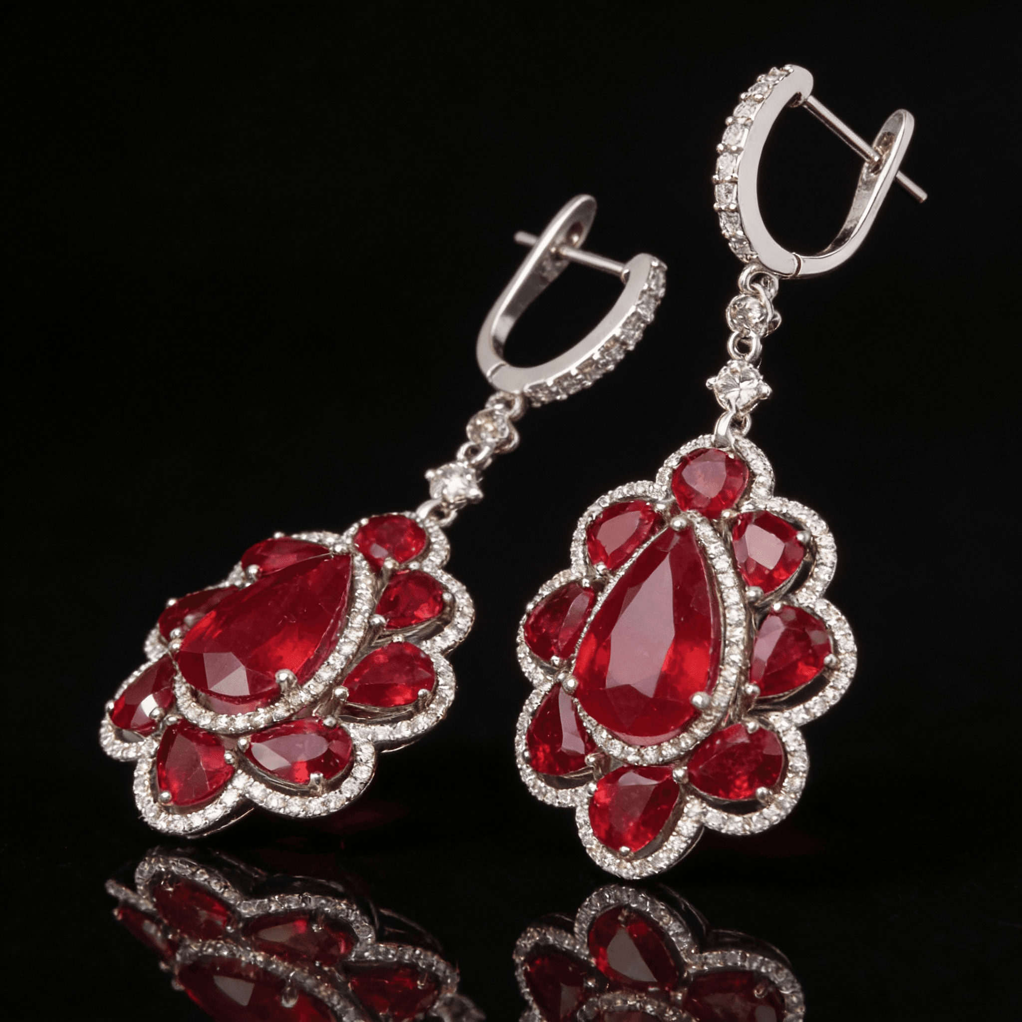 The Peregrinus Ruby Imperial Cluster Drops - 8