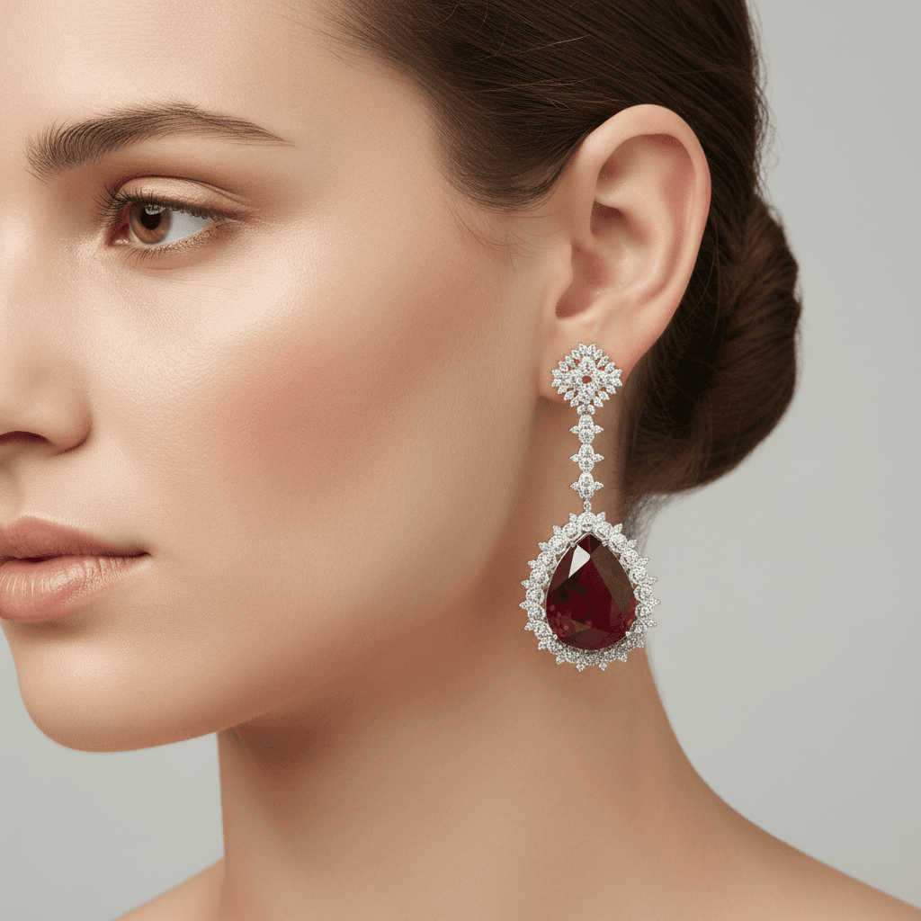 The Peregrinus Ruby Imperial Teardrop