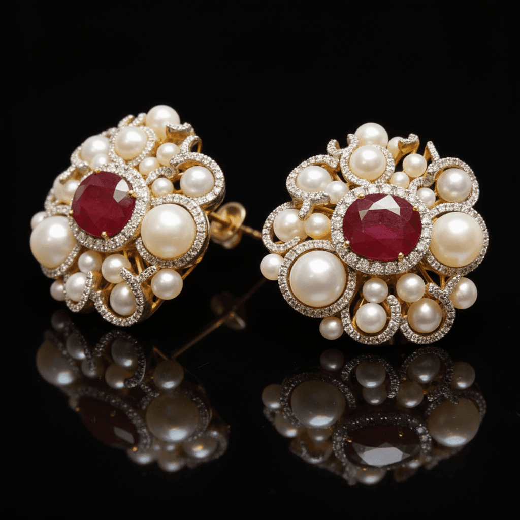 The Peregrinus Ruby Pearl Imperial Rosette - 5