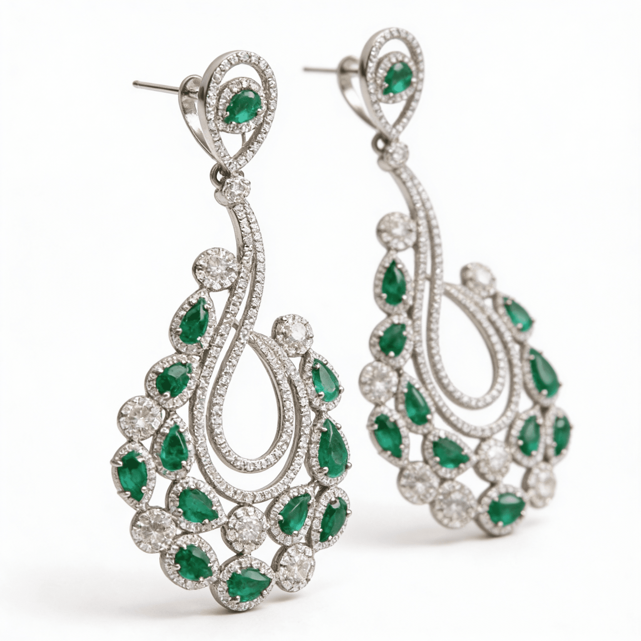  The Peregrinus Emerald Cascade Chandelier - 3