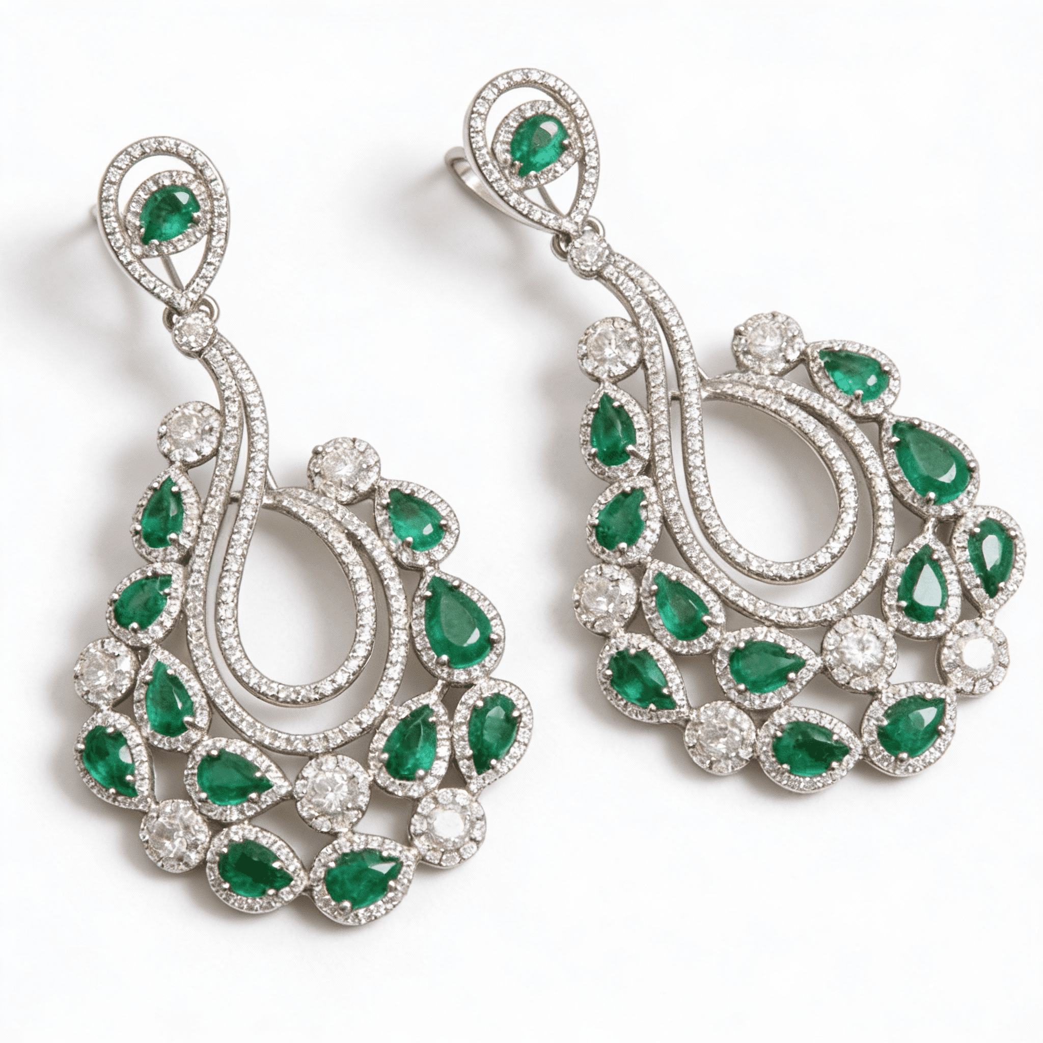  The Peregrinus Emerald Cascade Chandelier - 4