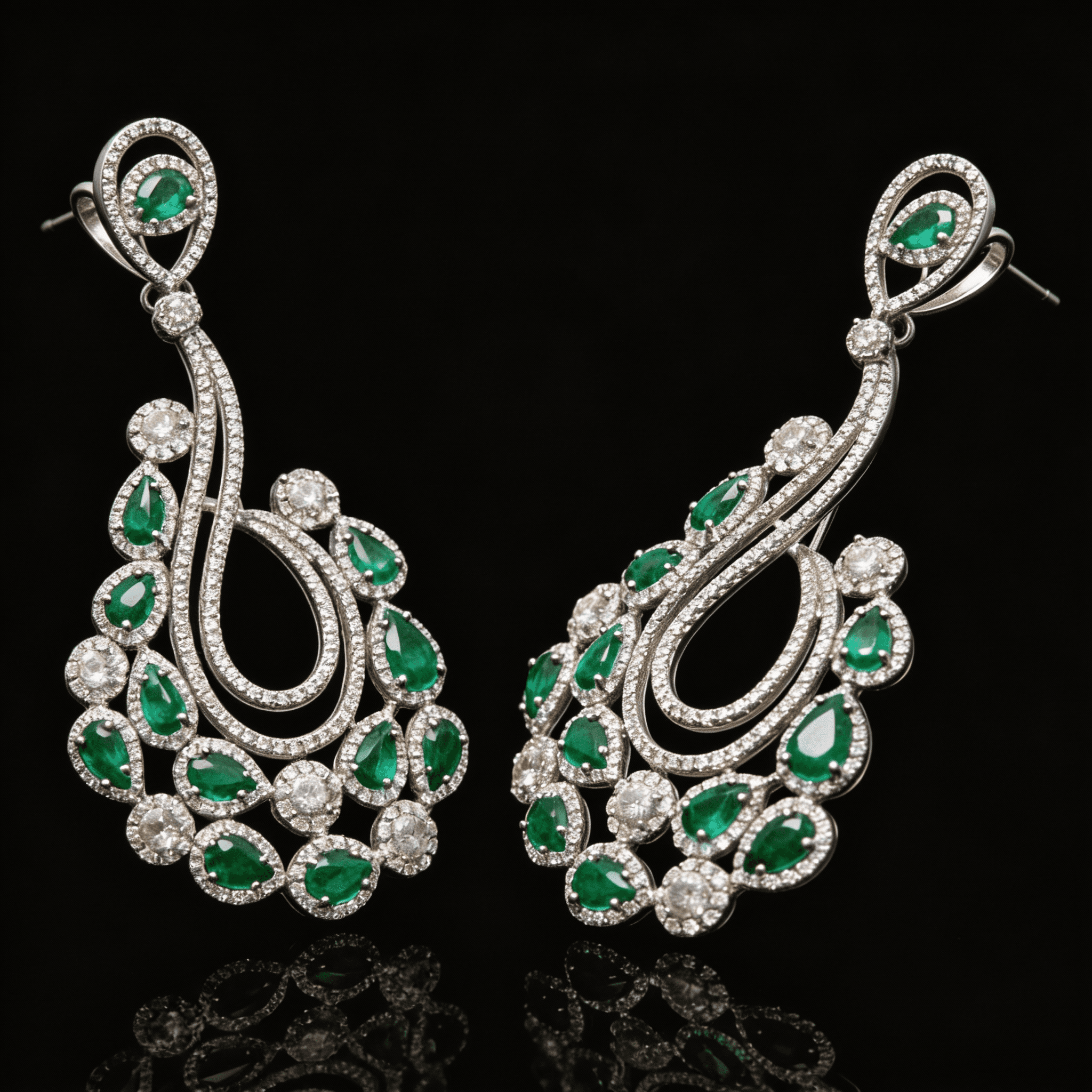  The Peregrinus Emerald Cascade Chandelier - 5