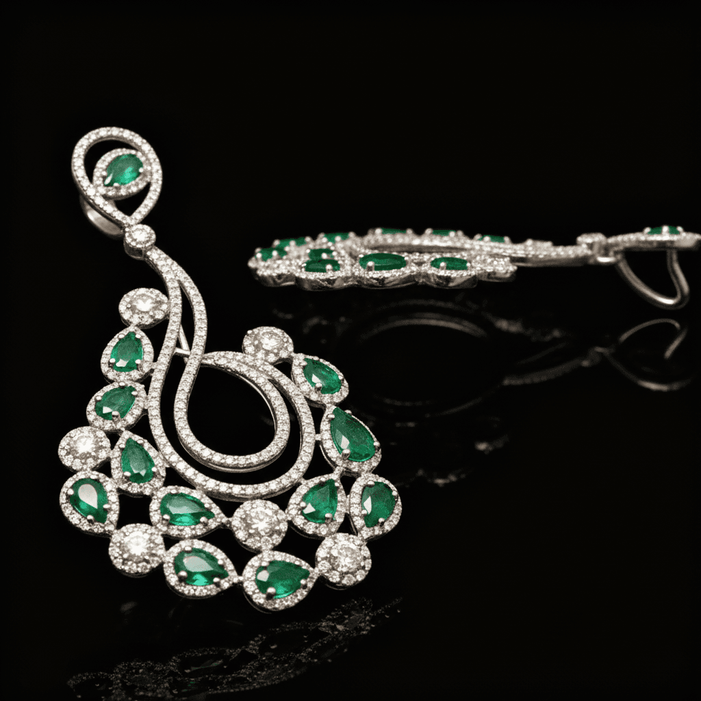  The Peregrinus Emerald Cascade Chandelier - 6