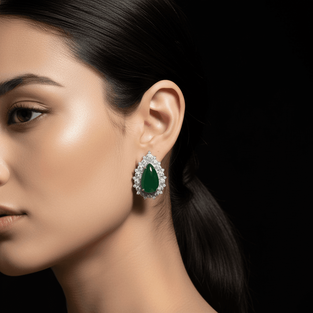 The Peregrinus Emerald Royal Teardrops