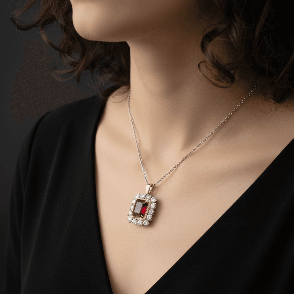 The Peregrinus Imperial Ruby Frame Pendant 