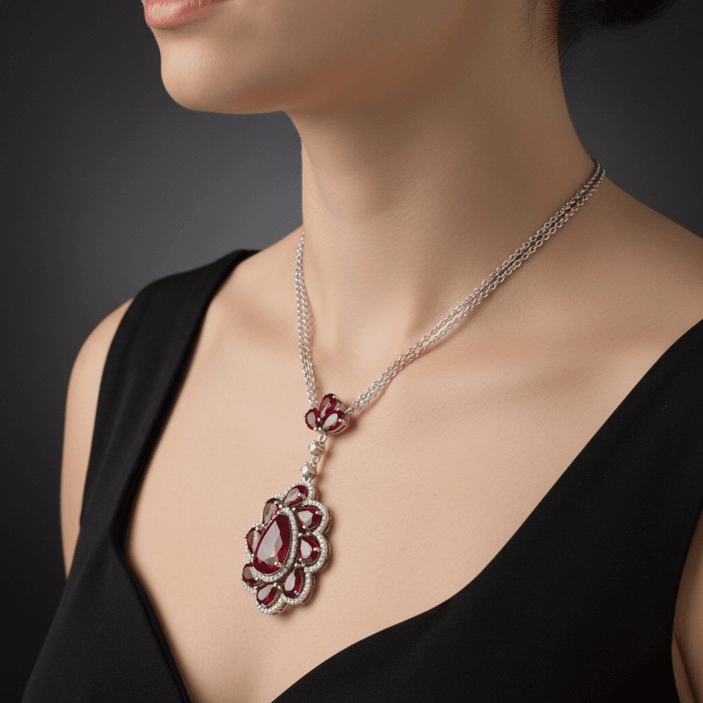The Peregrinus Ruby Imperial Cluster Drops