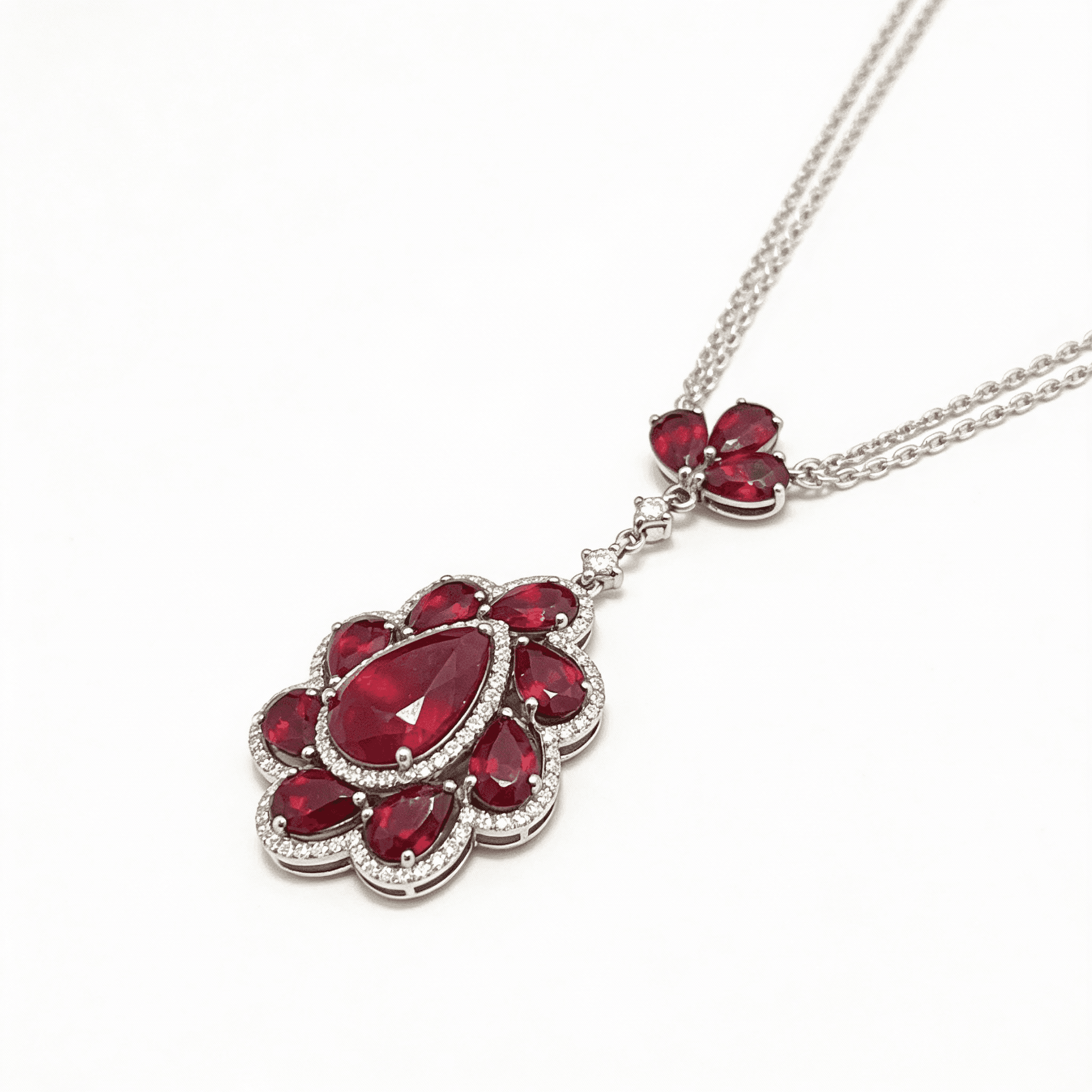 The Peregrinus Ruby Imperial Cluster Drops - 3