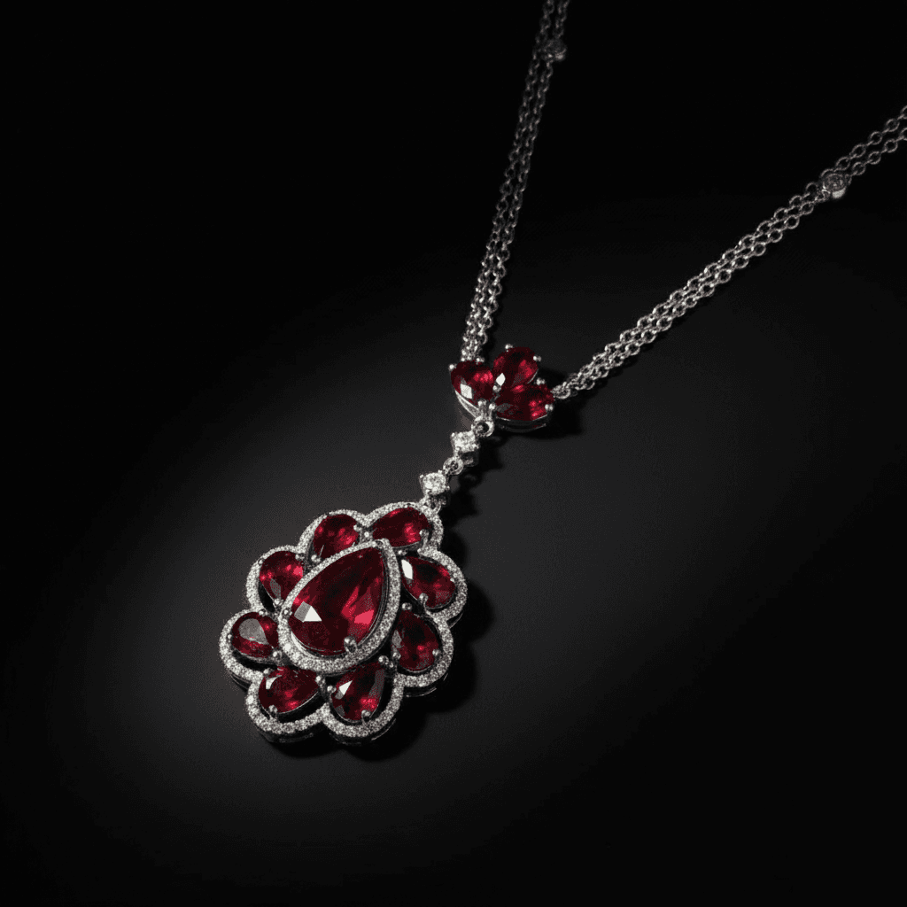 The Peregrinus Ruby Imperial Cluster Drops - 7