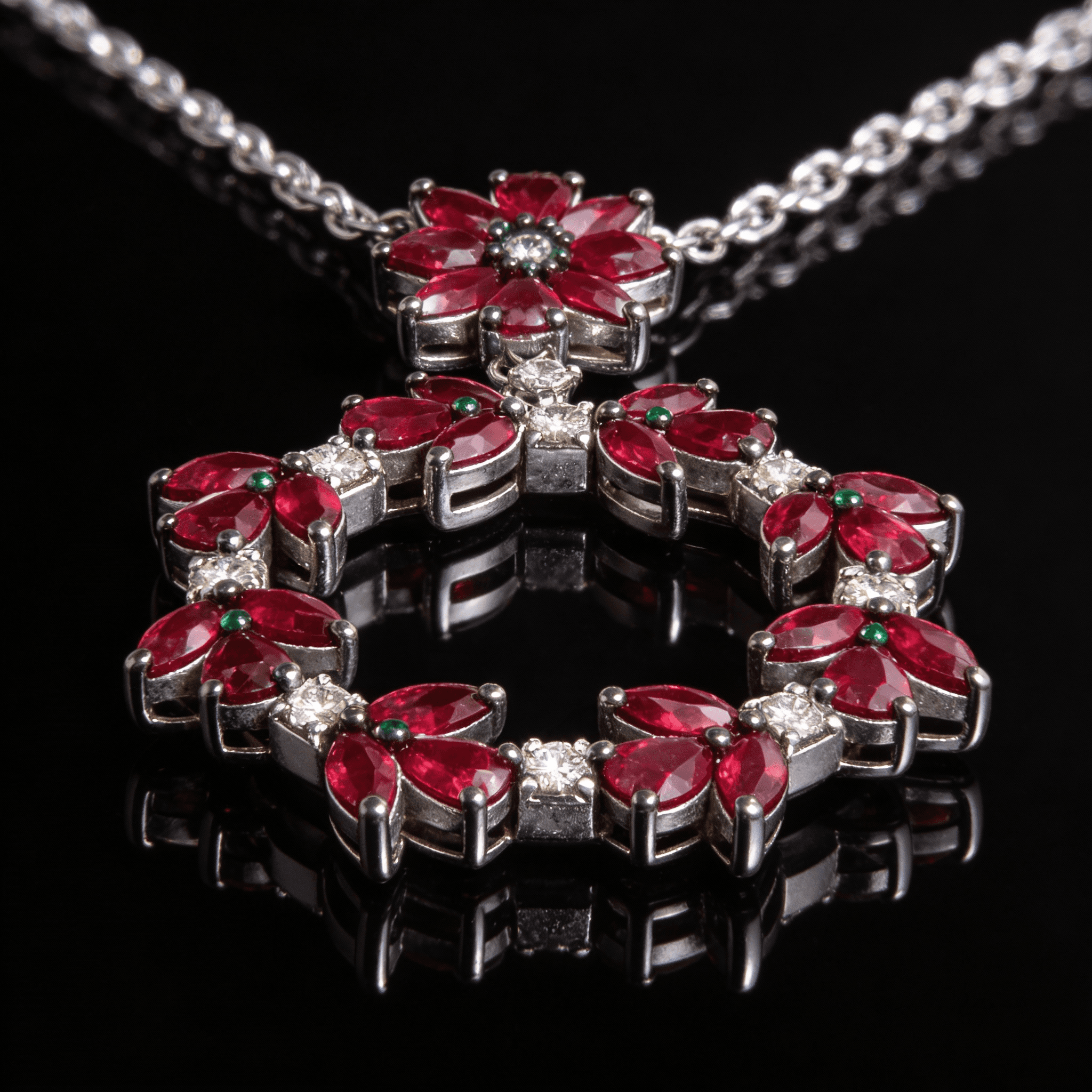 The Peregrinus Ruby Garland Pendant - 6