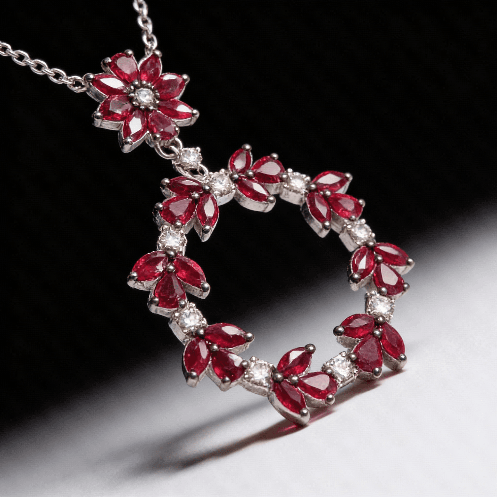 The Peregrinus Ruby Garland Pendant - 7
