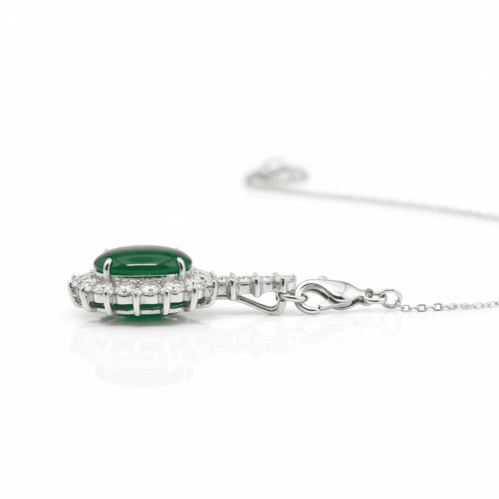 The Peregrinus Emerald Sovereign Cabochon Pendant - 7