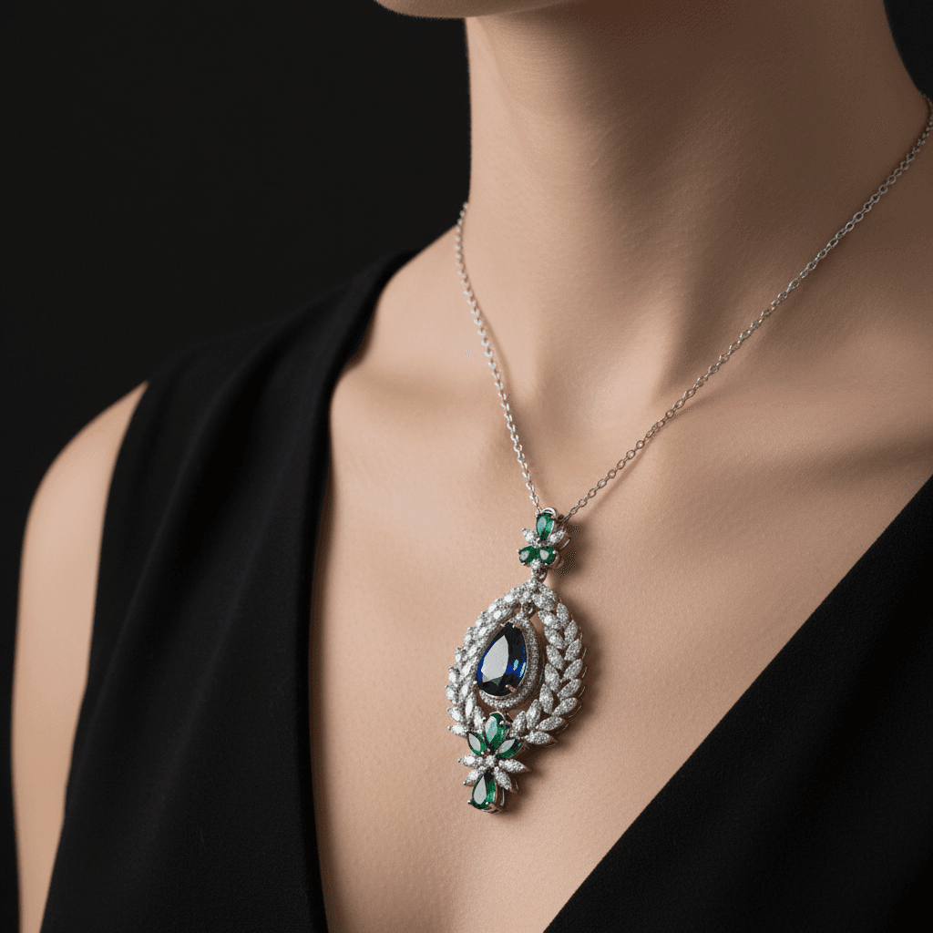 The Peregrinus Imperial Sapphire Wreath Pendant