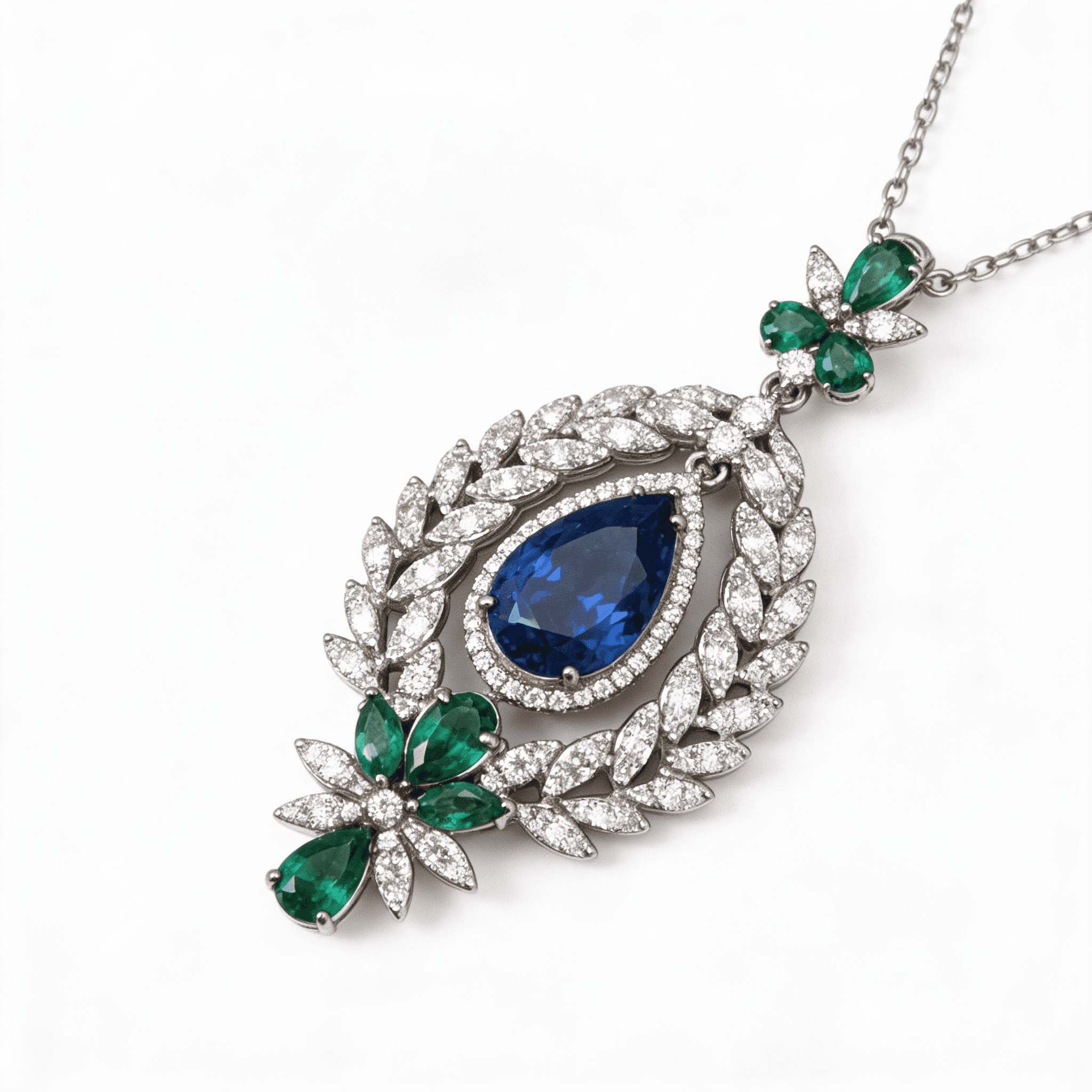 The Peregrinus Imperial Sapphire Wreath Pendant - 5