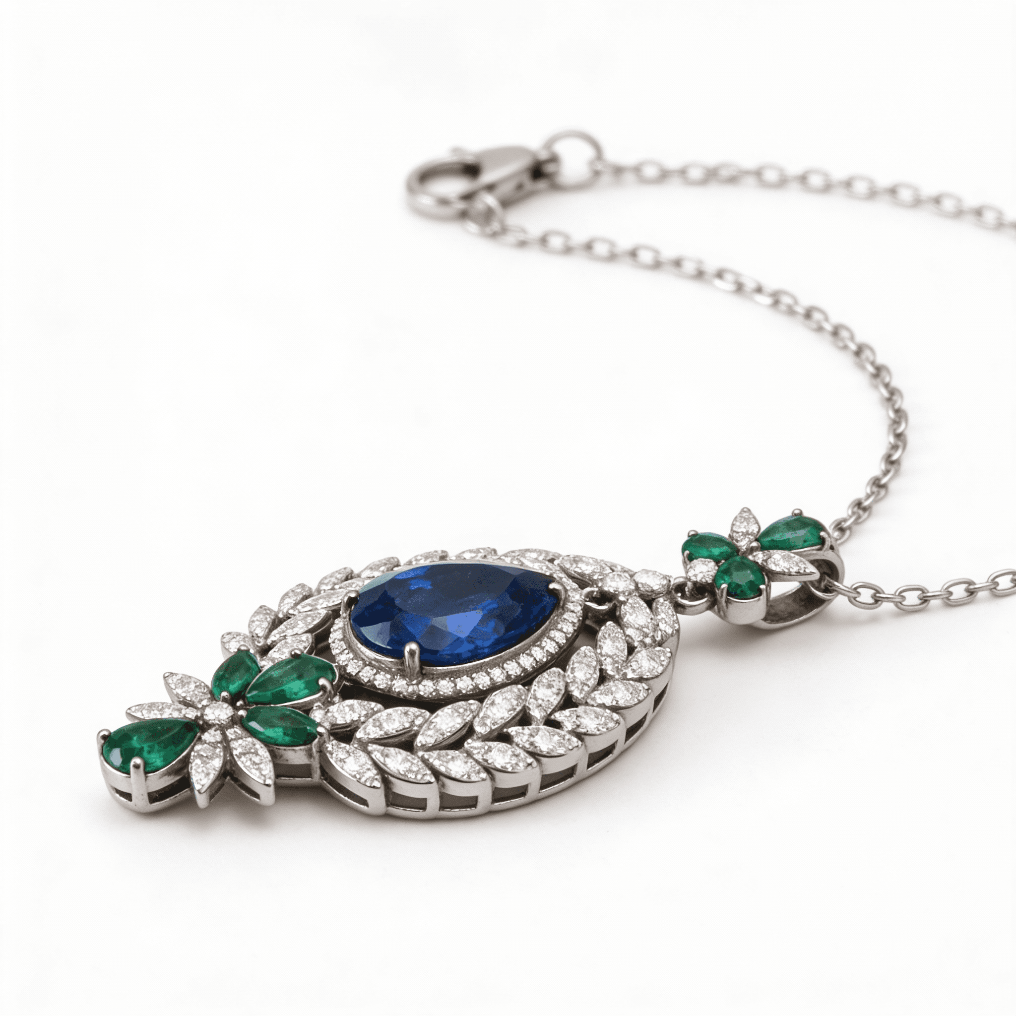 The Peregrinus Imperial Sapphire Wreath Pendant - 6