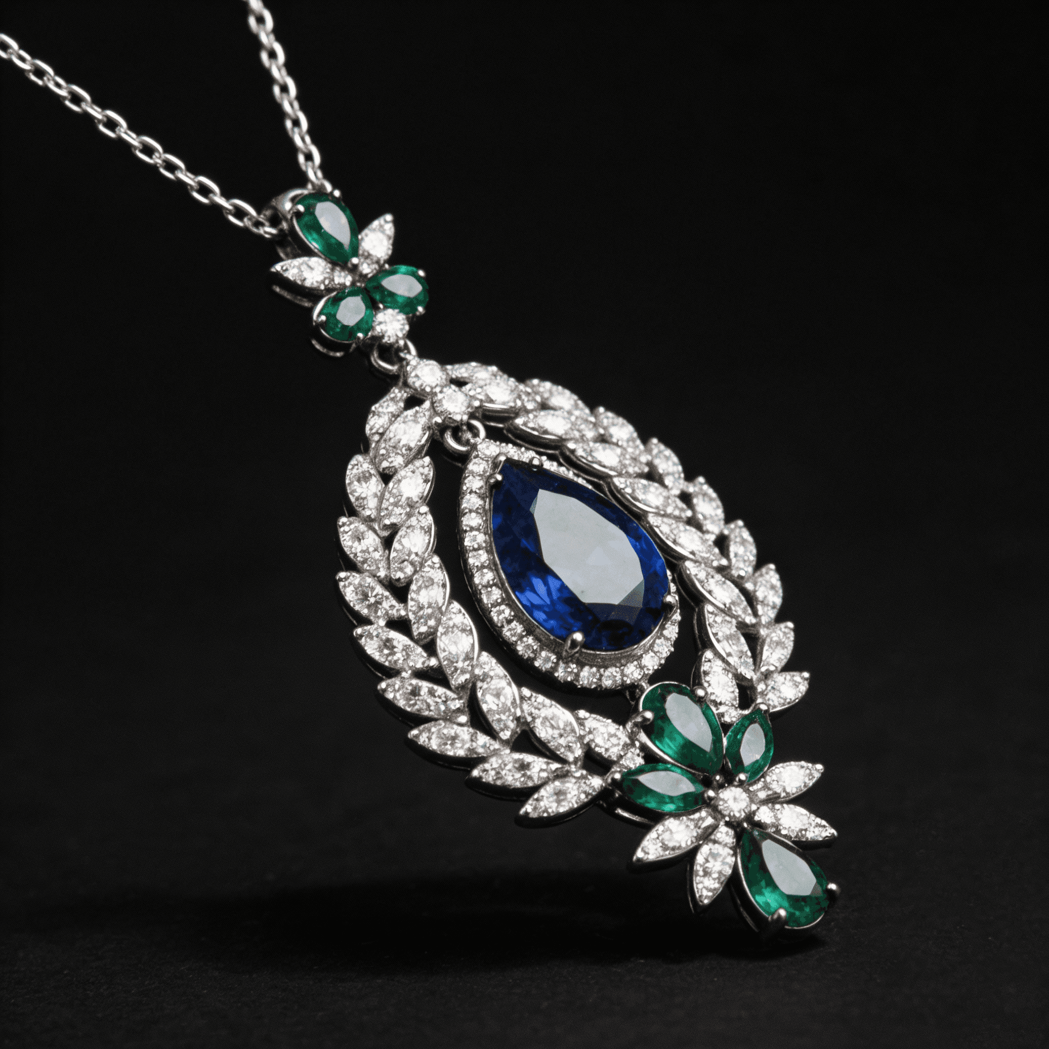 The Peregrinus Imperial Sapphire Wreath Pendant - 7