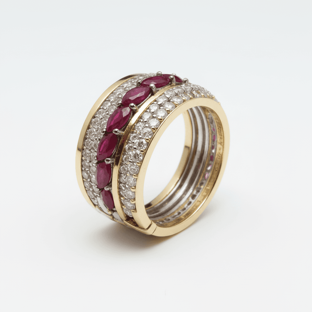 The Peregrinus Imperial Marquise Ruby Ring Sequence - 5