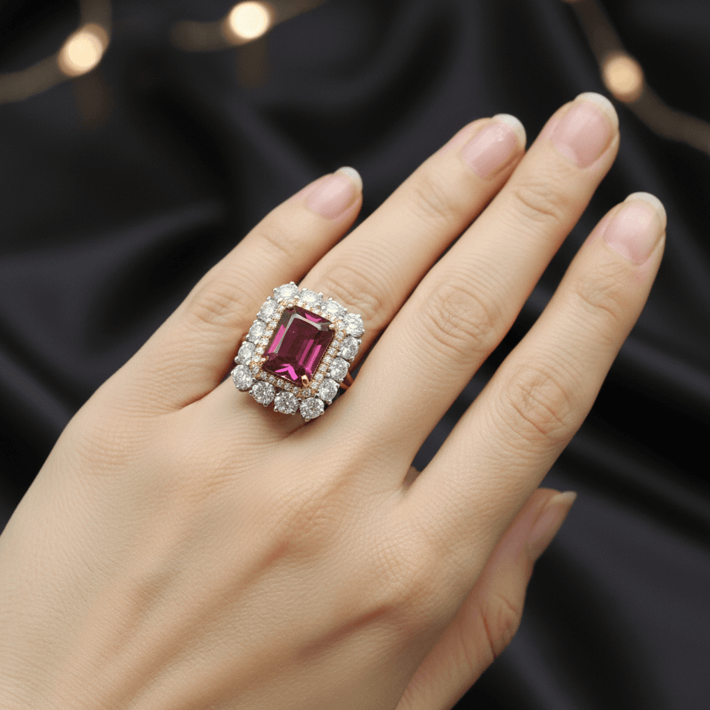 The Peregrinus Imperial Ruby Frame Ring