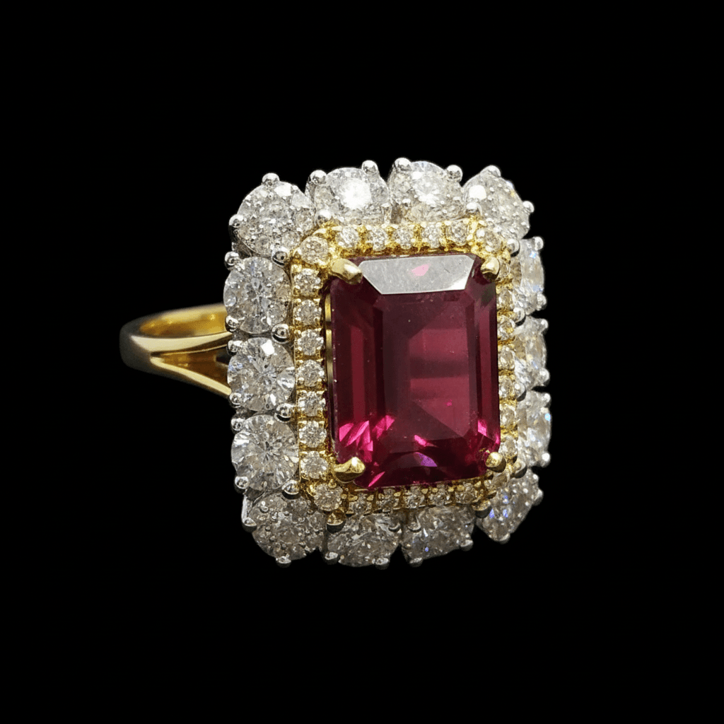 The Peregrinus Imperial Ruby Frame Ring - 5