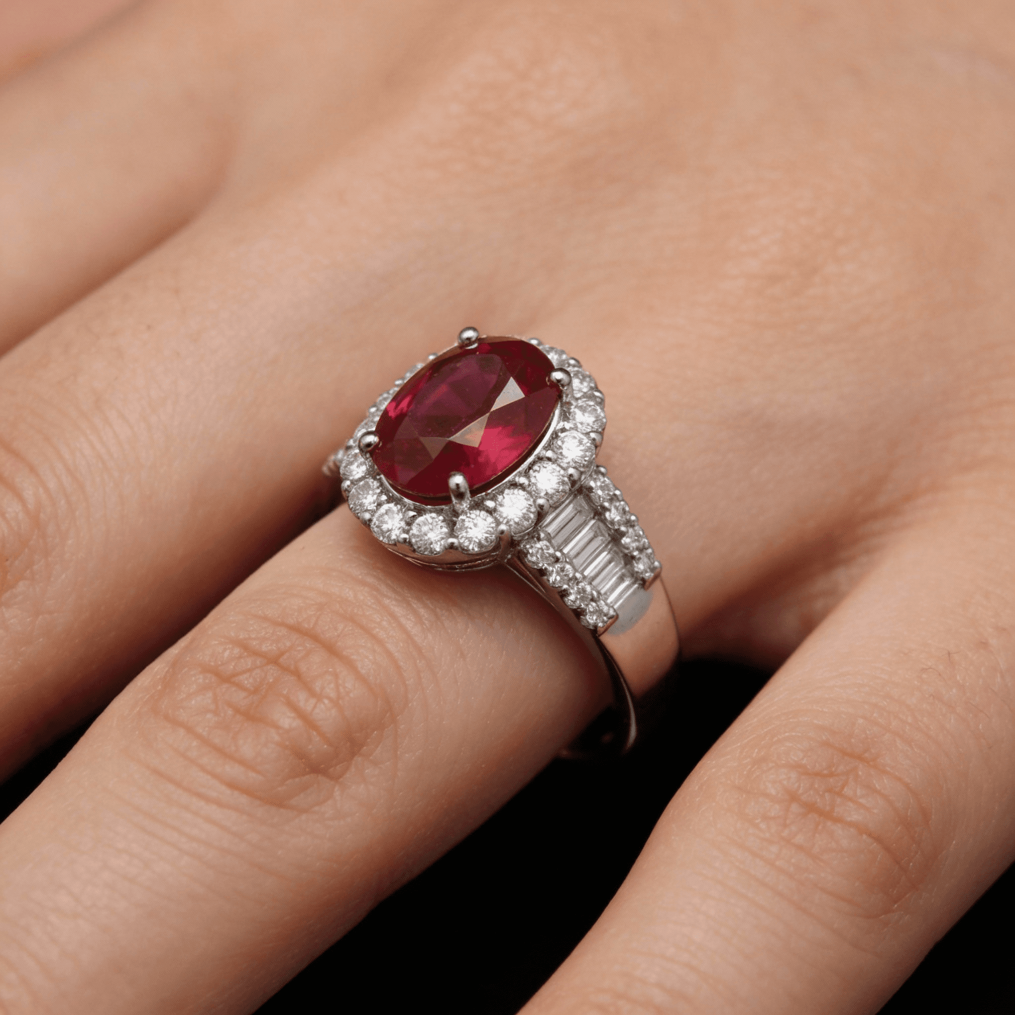 The Peregrinus Ruby Imperial Oval Ring