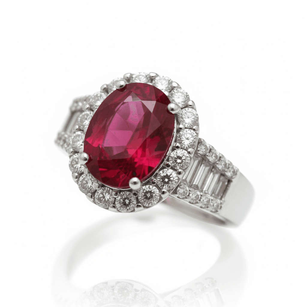 The Peregrinus Ruby Imperial Oval Ring - 3