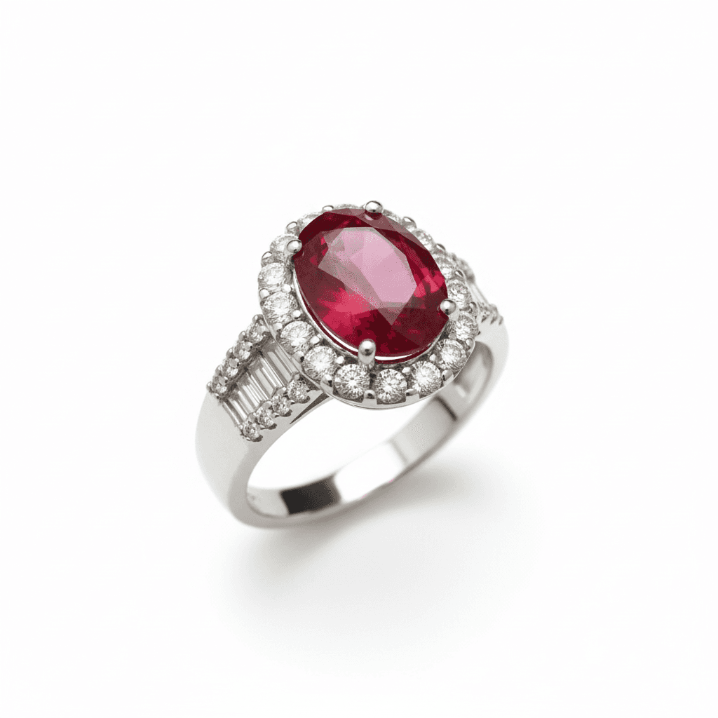 The Peregrinus Ruby Imperial Oval Ring - 4