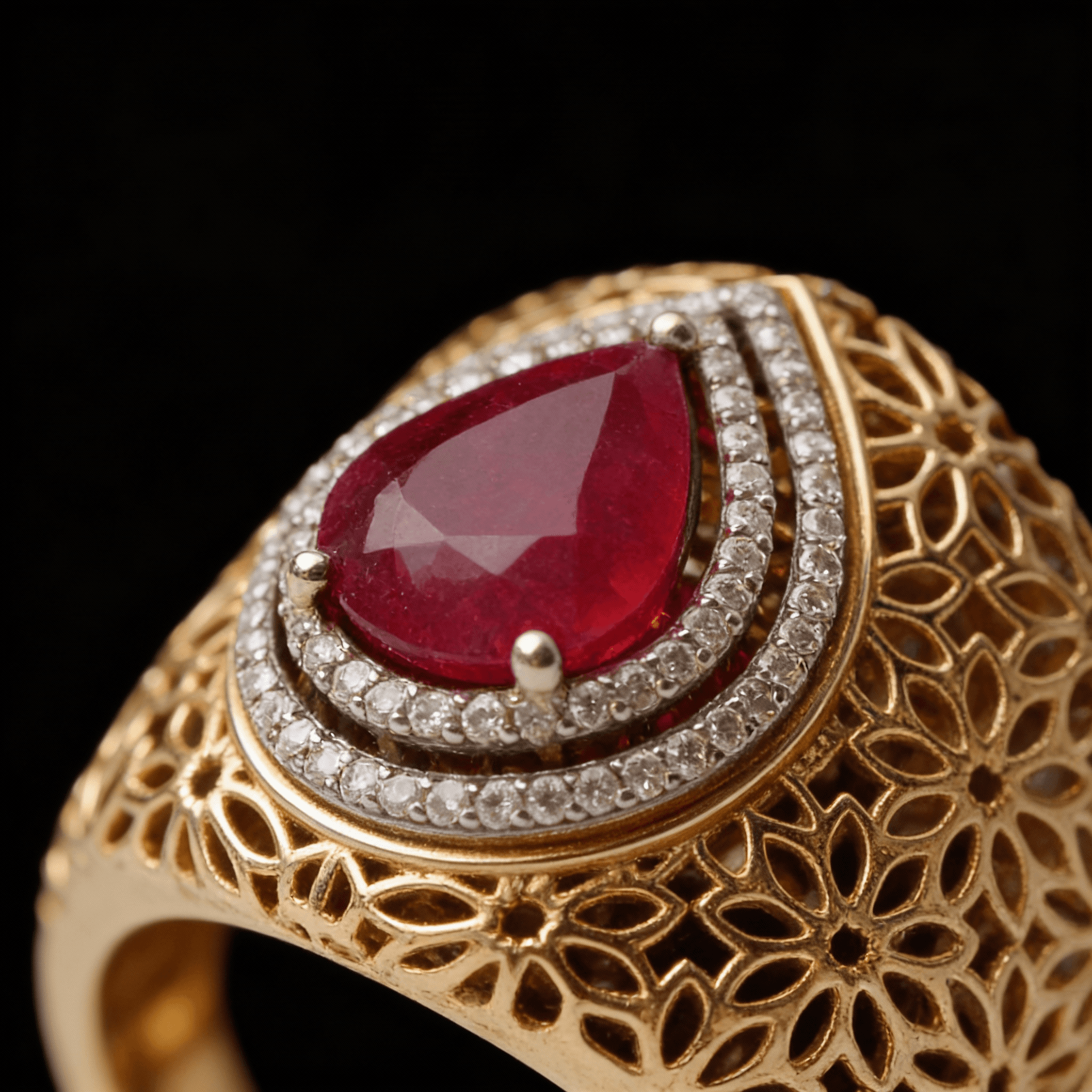 The Peregrinus Ruby Sovereign Dome Ring - 9