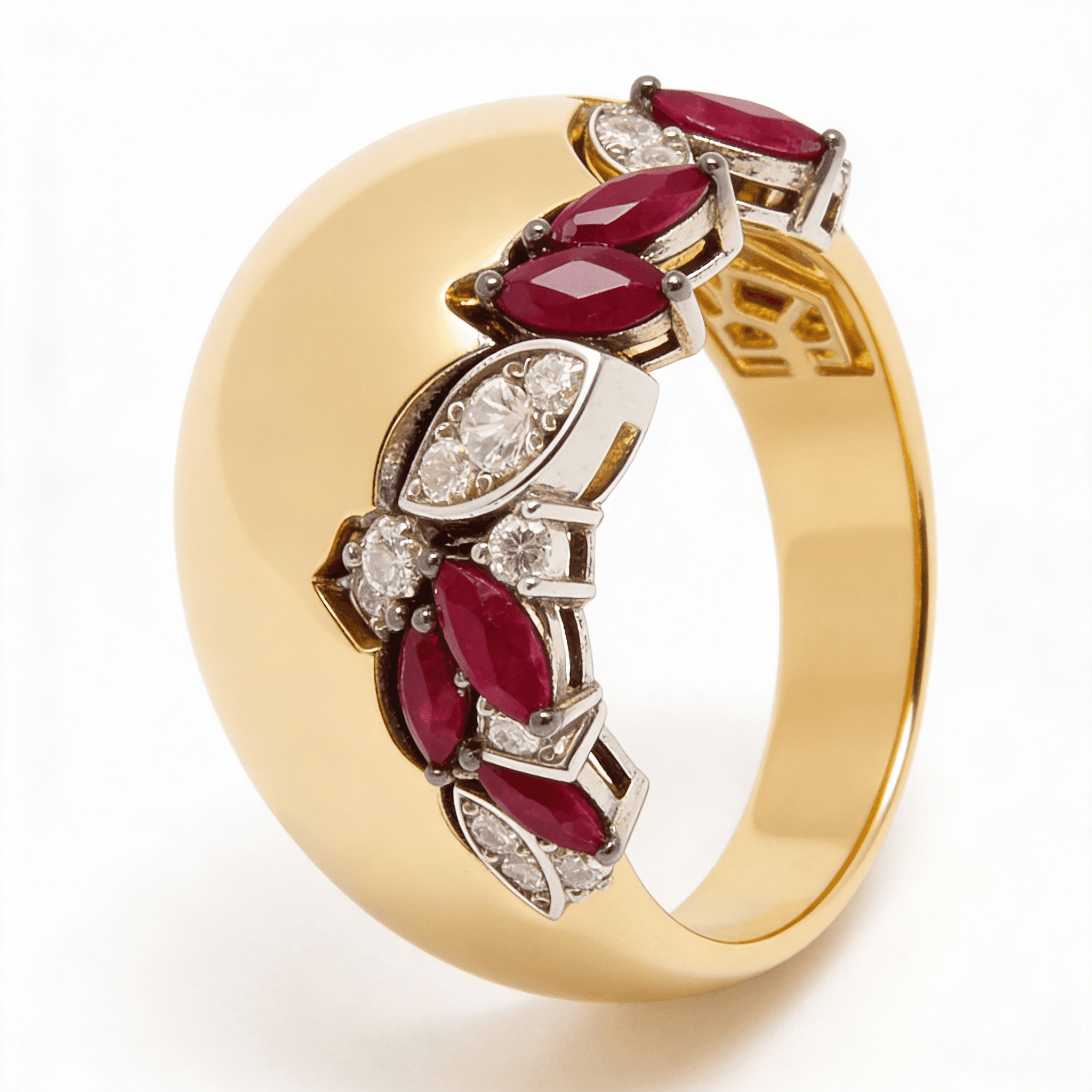 The Peregrinus Ruby Sovereign Arc Ring - 5