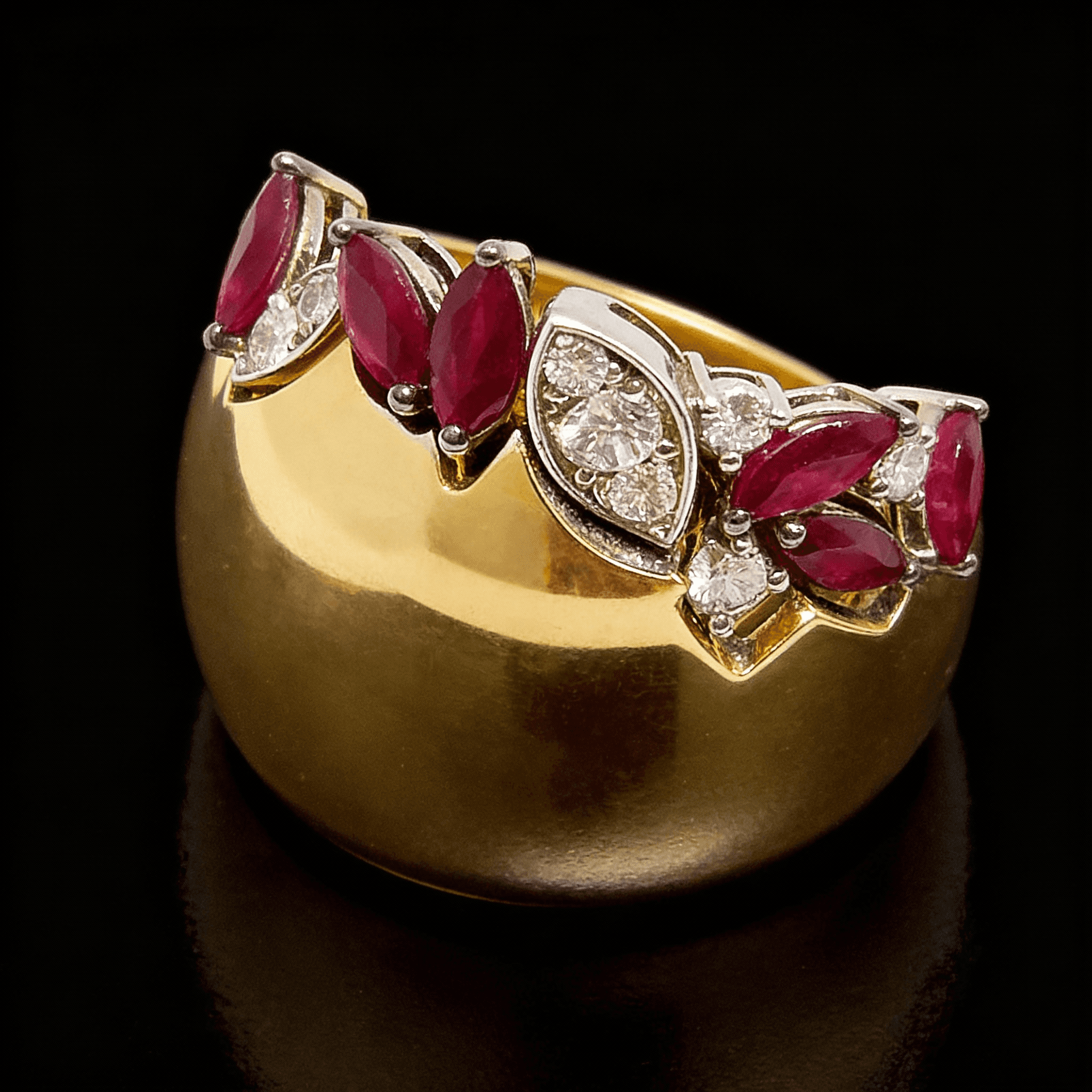The Peregrinus Ruby Sovereign Arc Ring - 7