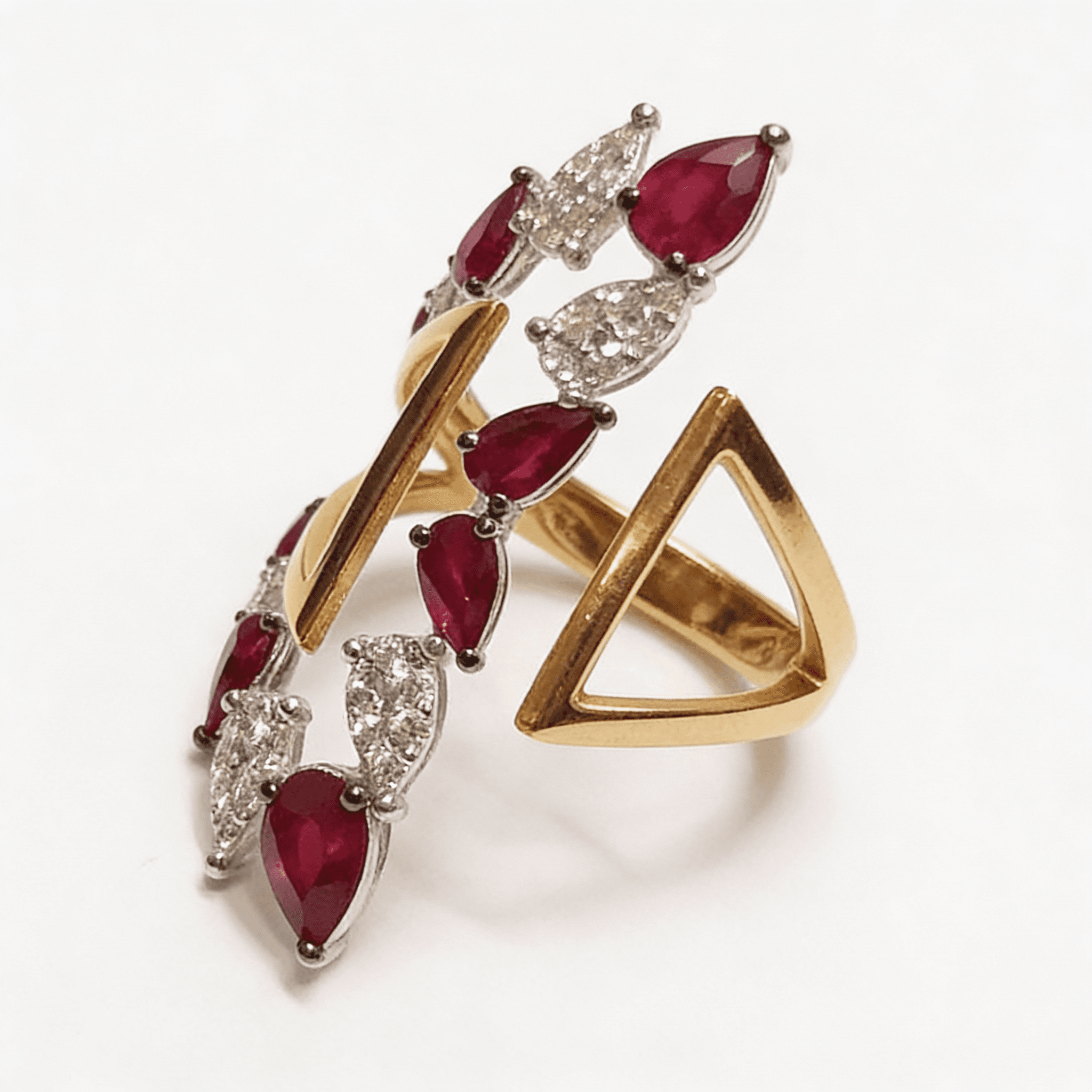 The Peregrinus Ruby Avant-Crest Ring - 3