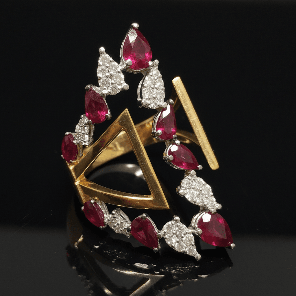 The Peregrinus Ruby Avant-Crest Ring - 4