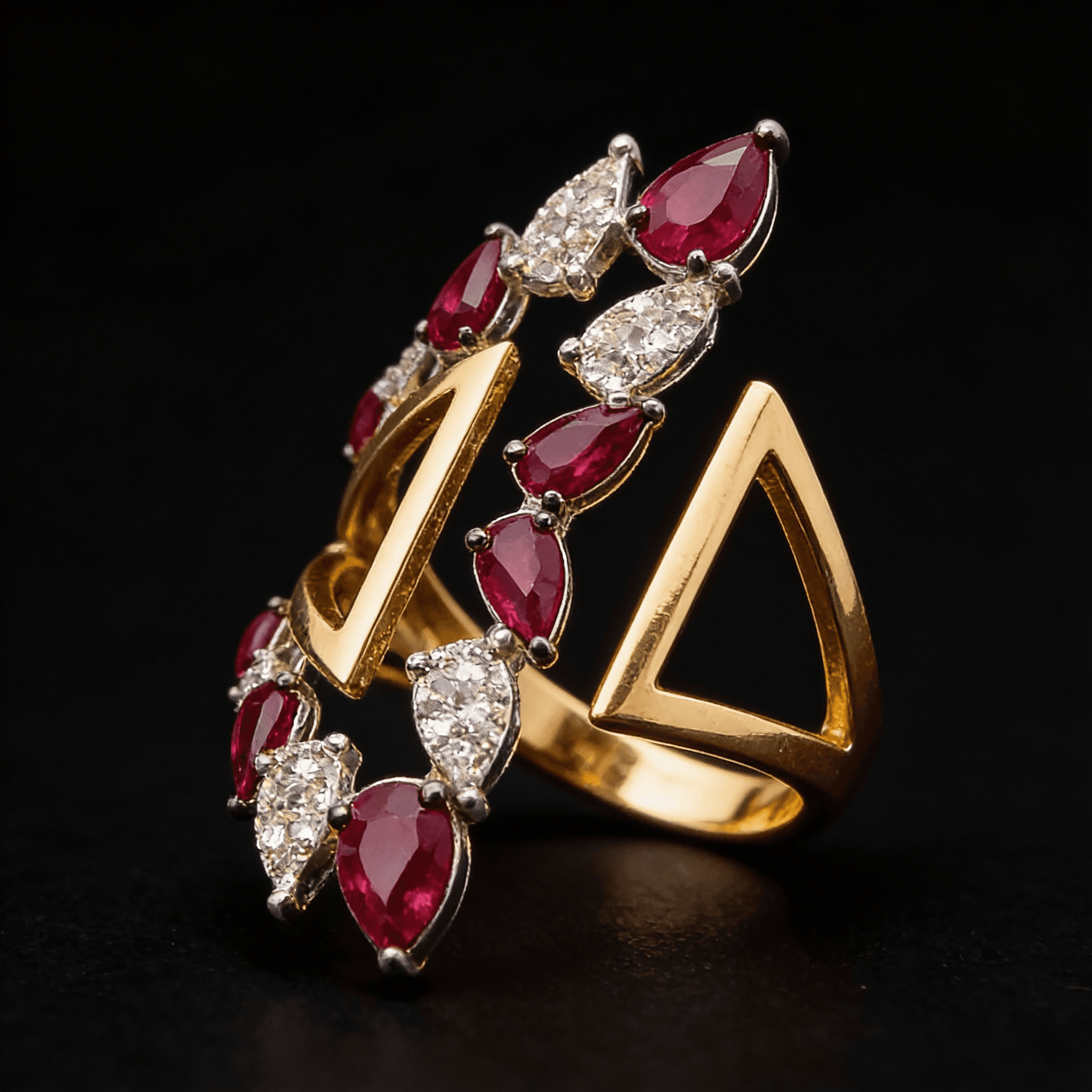 The Peregrinus Ruby Avant-Crest Ring - 5
