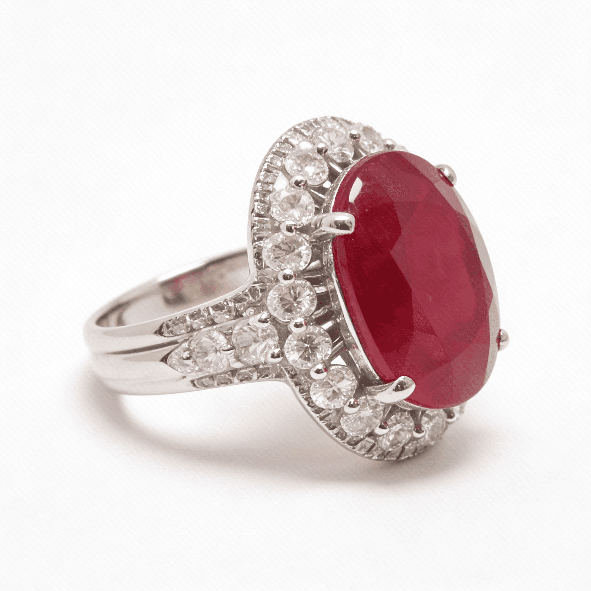 The Peregrinus Ruby Imperial Oval Crown Ring - 3