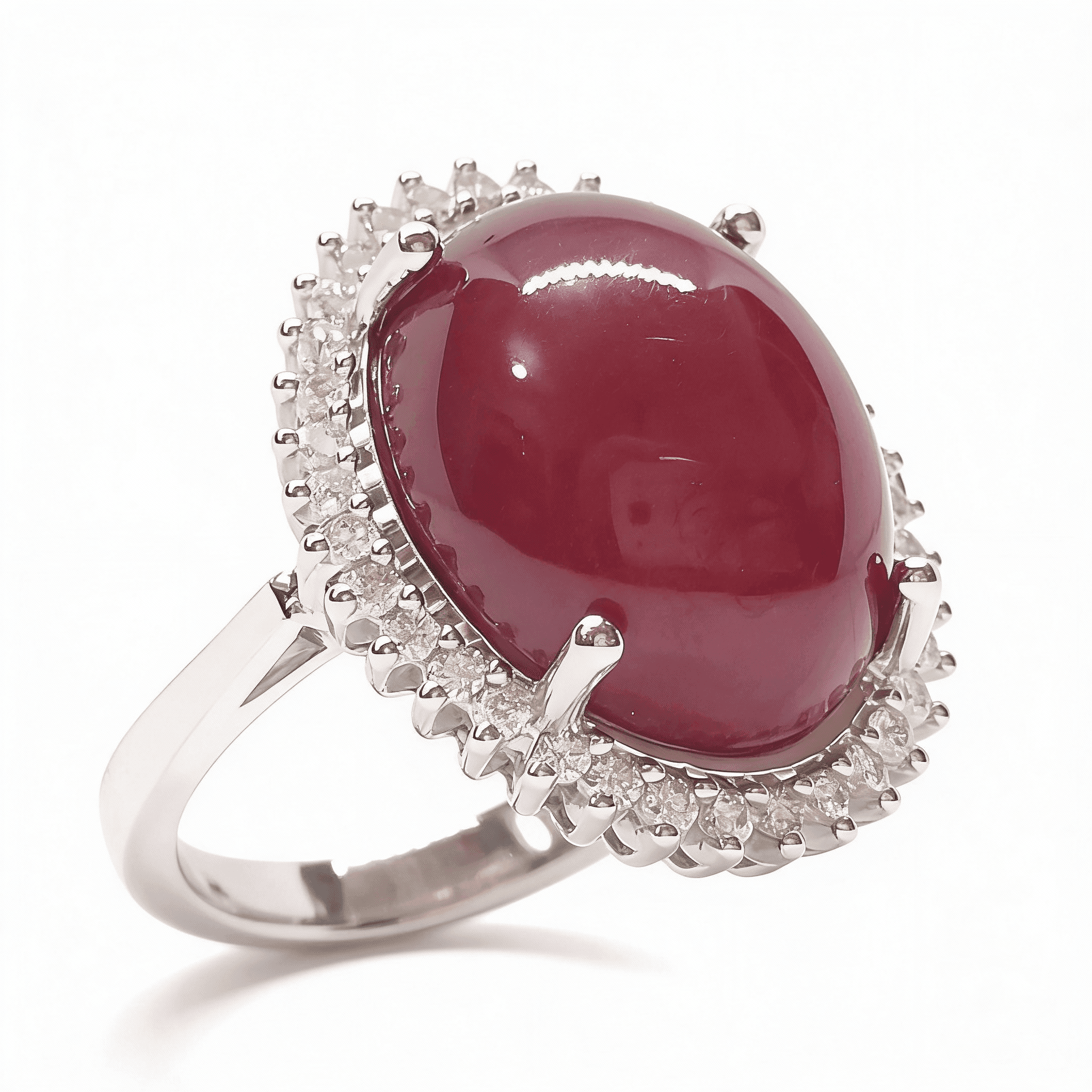 The Peregrinus Ruby Grand Oval Cabochon Ring - 3