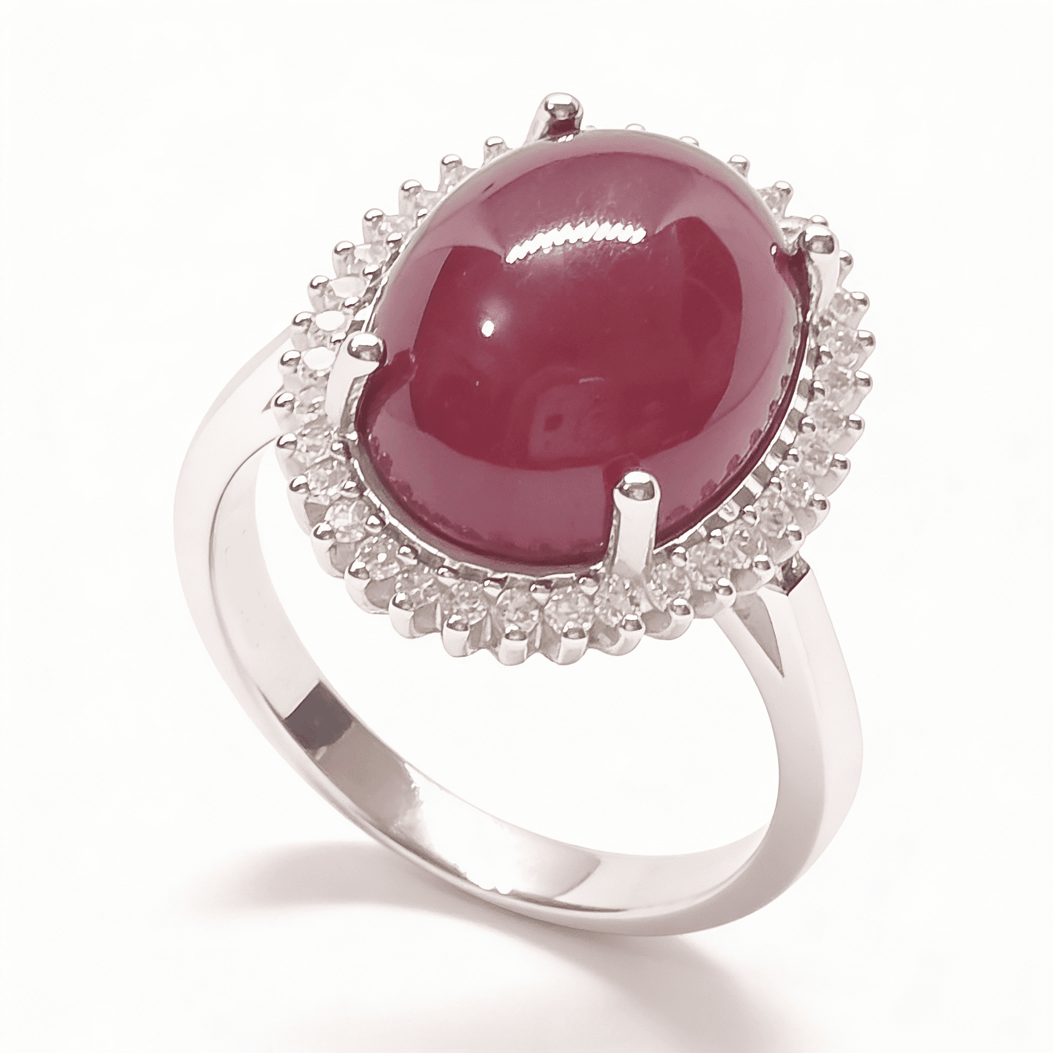 The Peregrinus Ruby Grand Oval Cabochon Ring - 4