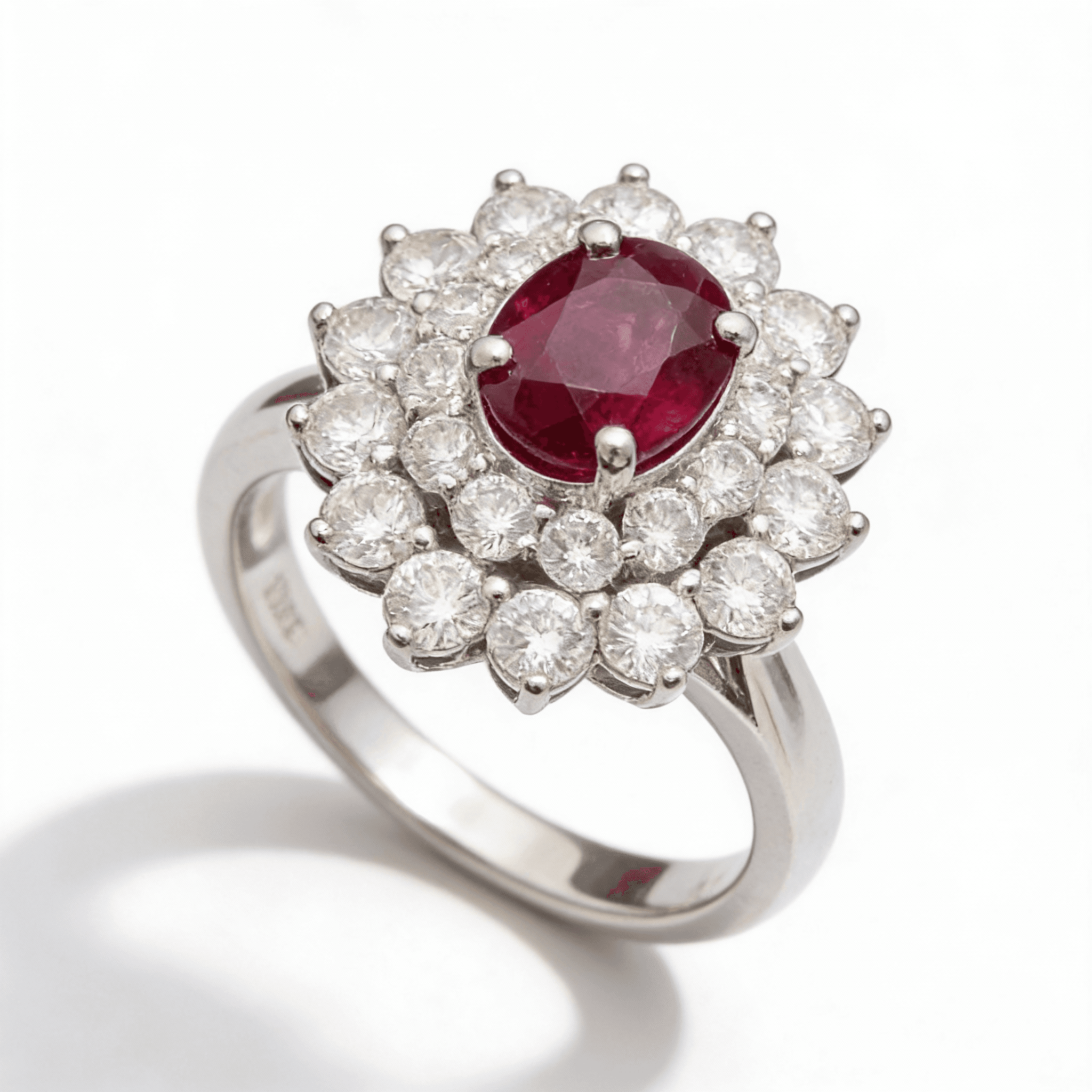 The Peregrinus Ruby Soleil Halo Ring - 4