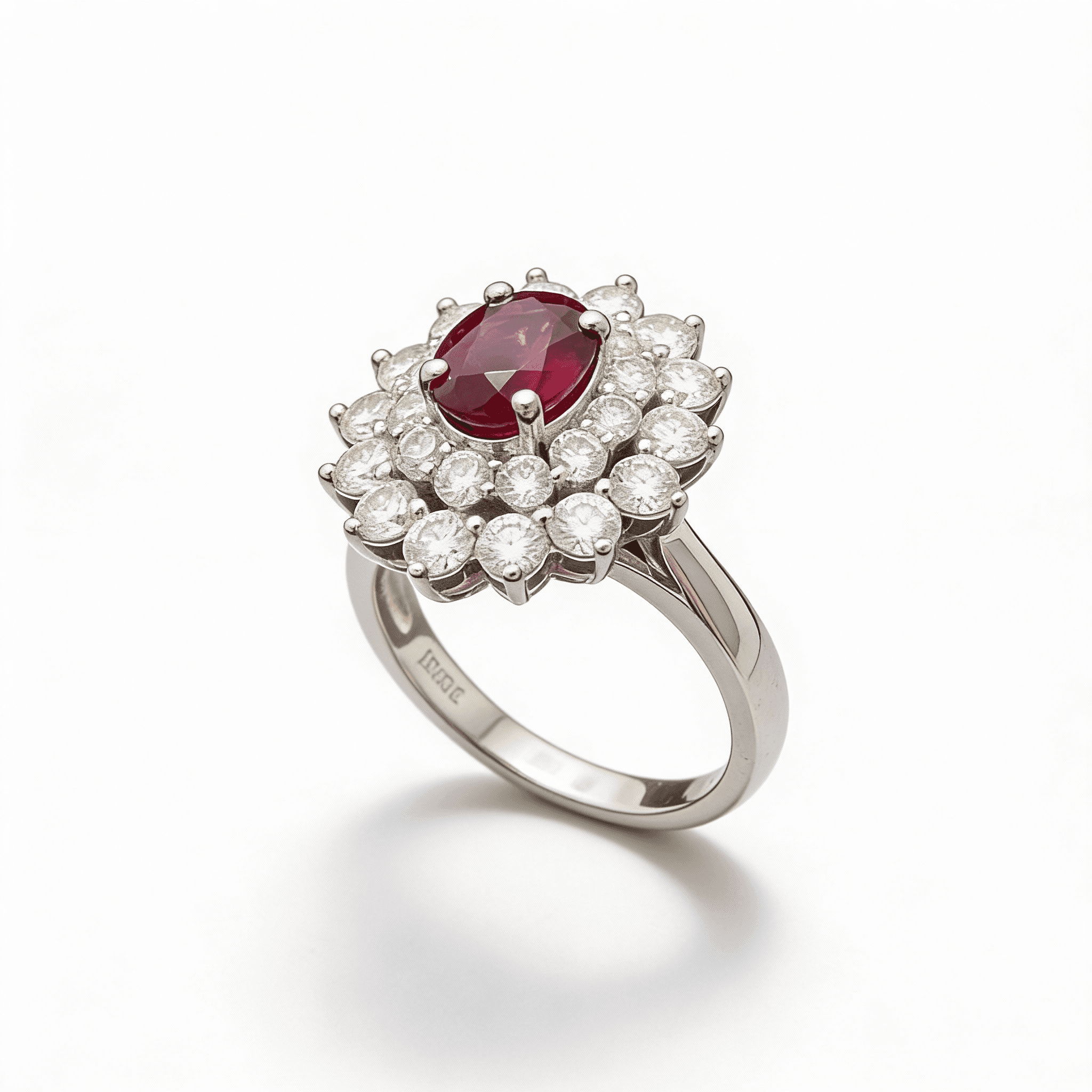 The Peregrinus Ruby Soleil Halo Ring - 5