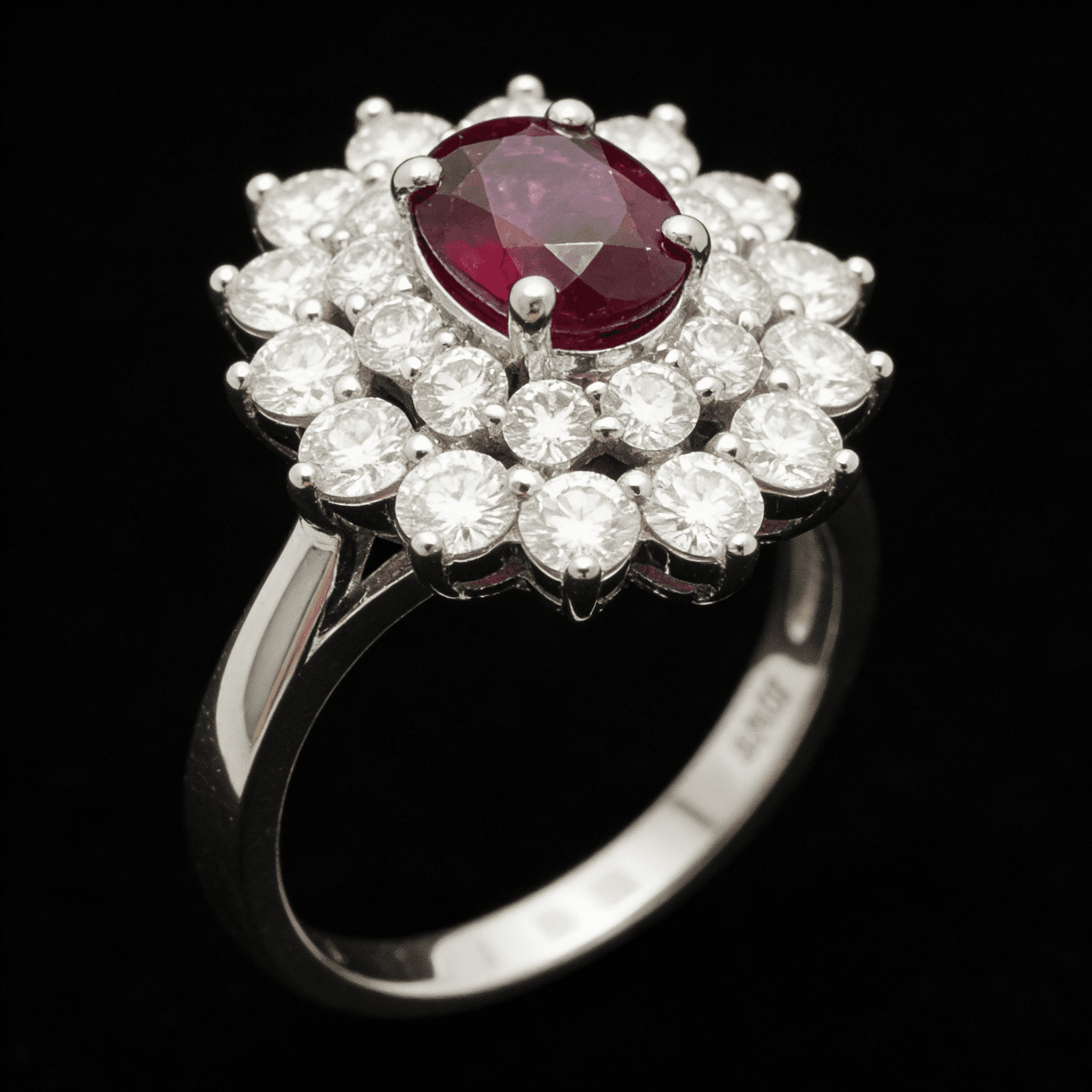 The Peregrinus Ruby Soleil Halo Ring - 7
