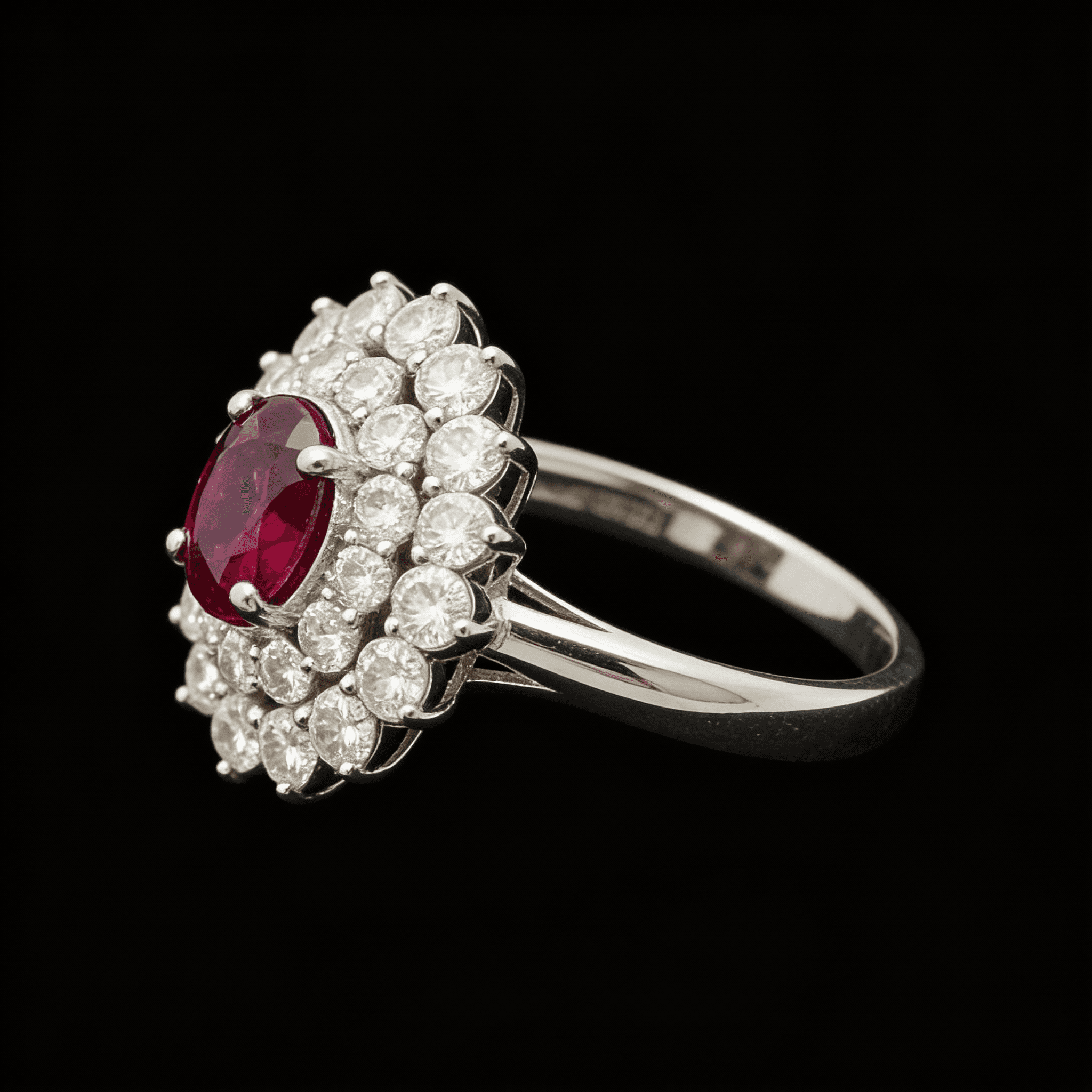 The Peregrinus Ruby Soleil Halo Ring - 8