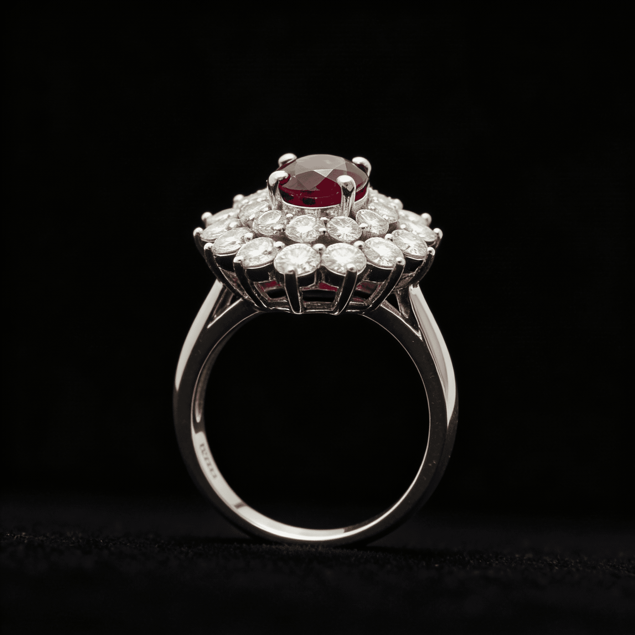 The Peregrinus Ruby Soleil Halo Ring - 9