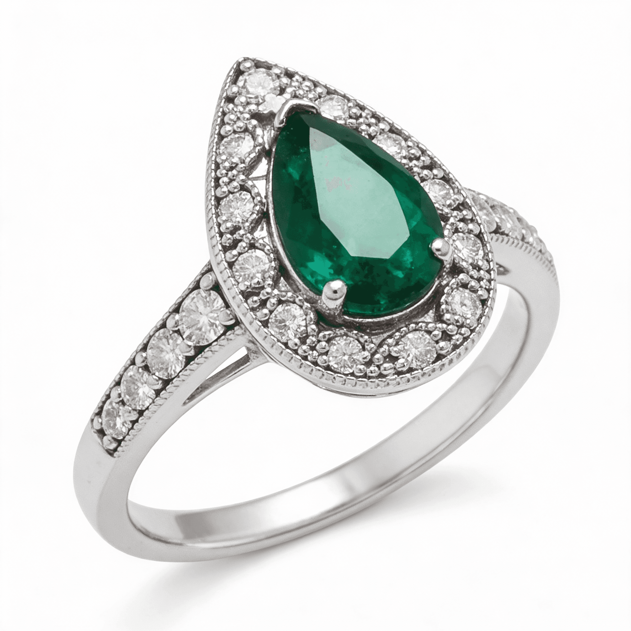 The Peregrinus Emerald Imperial Teardrop Ring - 4