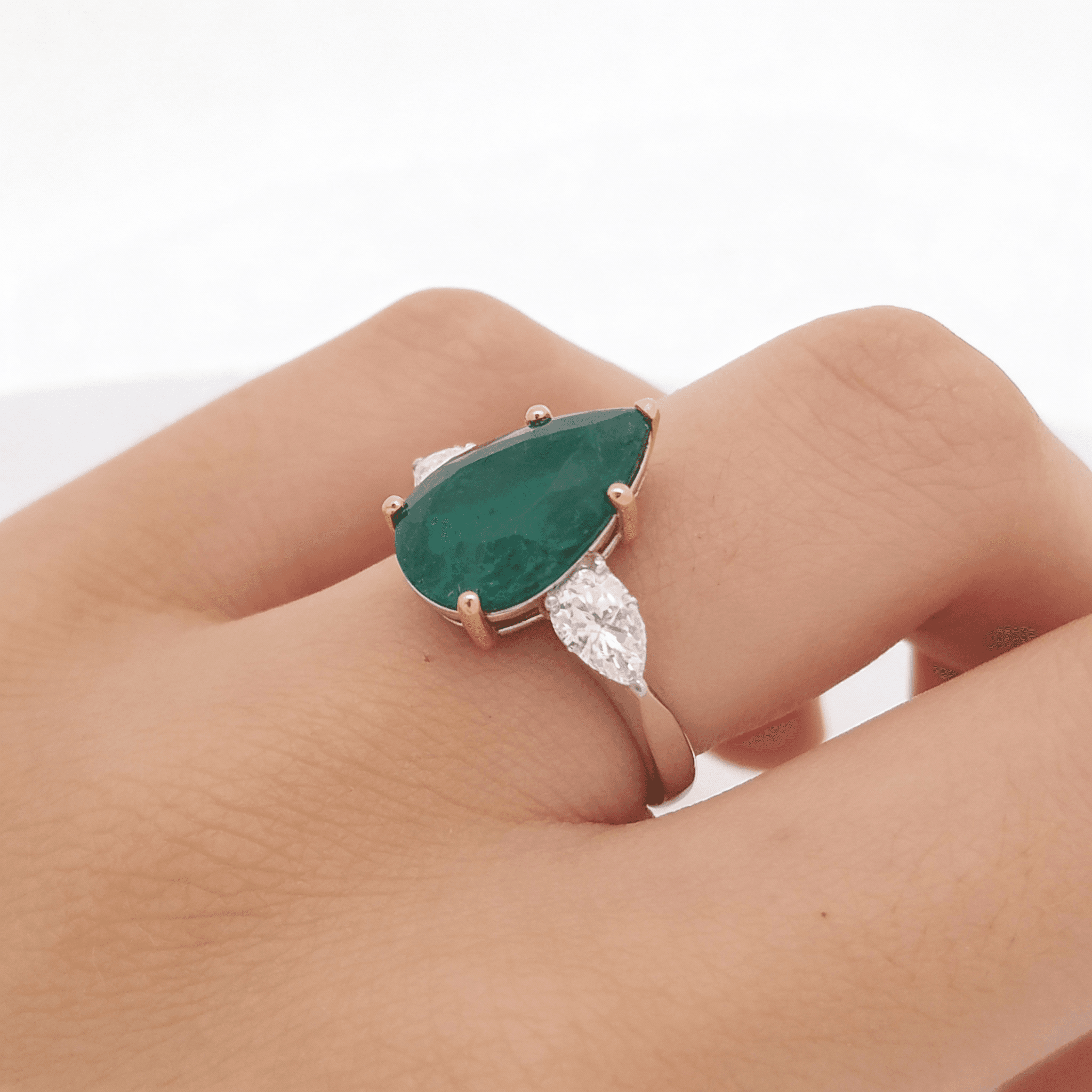 The Peregrinus Emerald Poise Ring