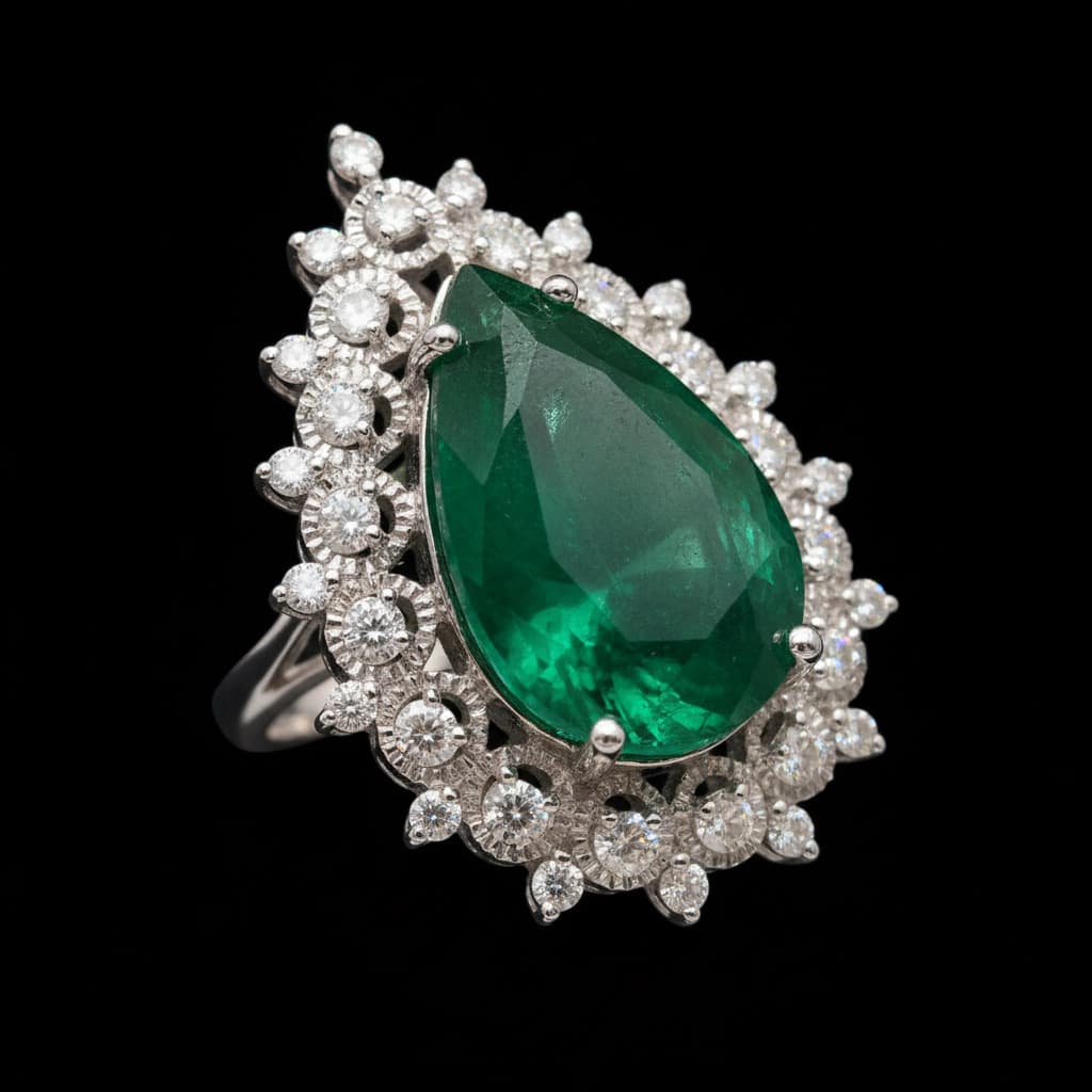 The Peregrinus Emerald Crown Ring - 5