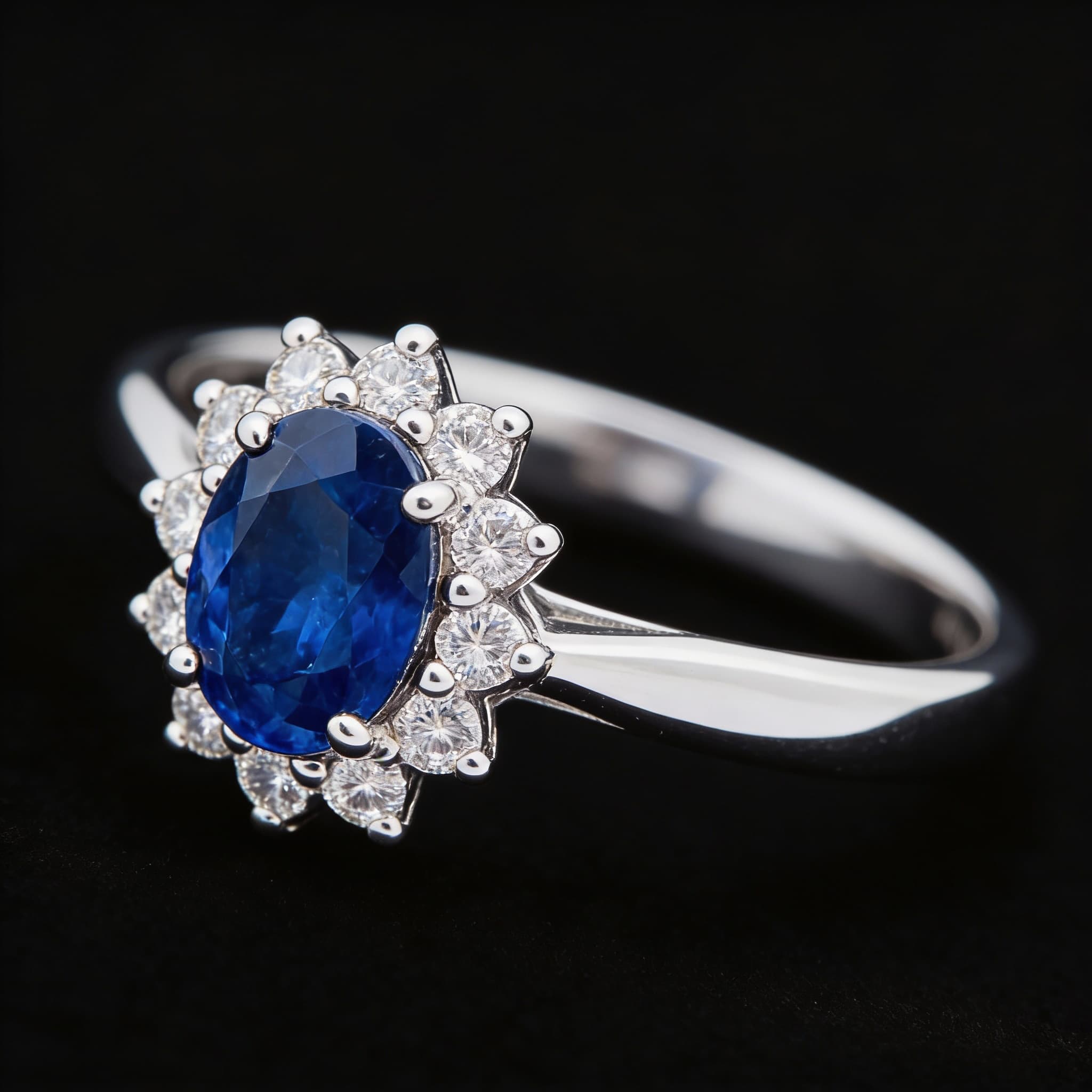 The Peregrinus Starlit Sapphire Ring - 7