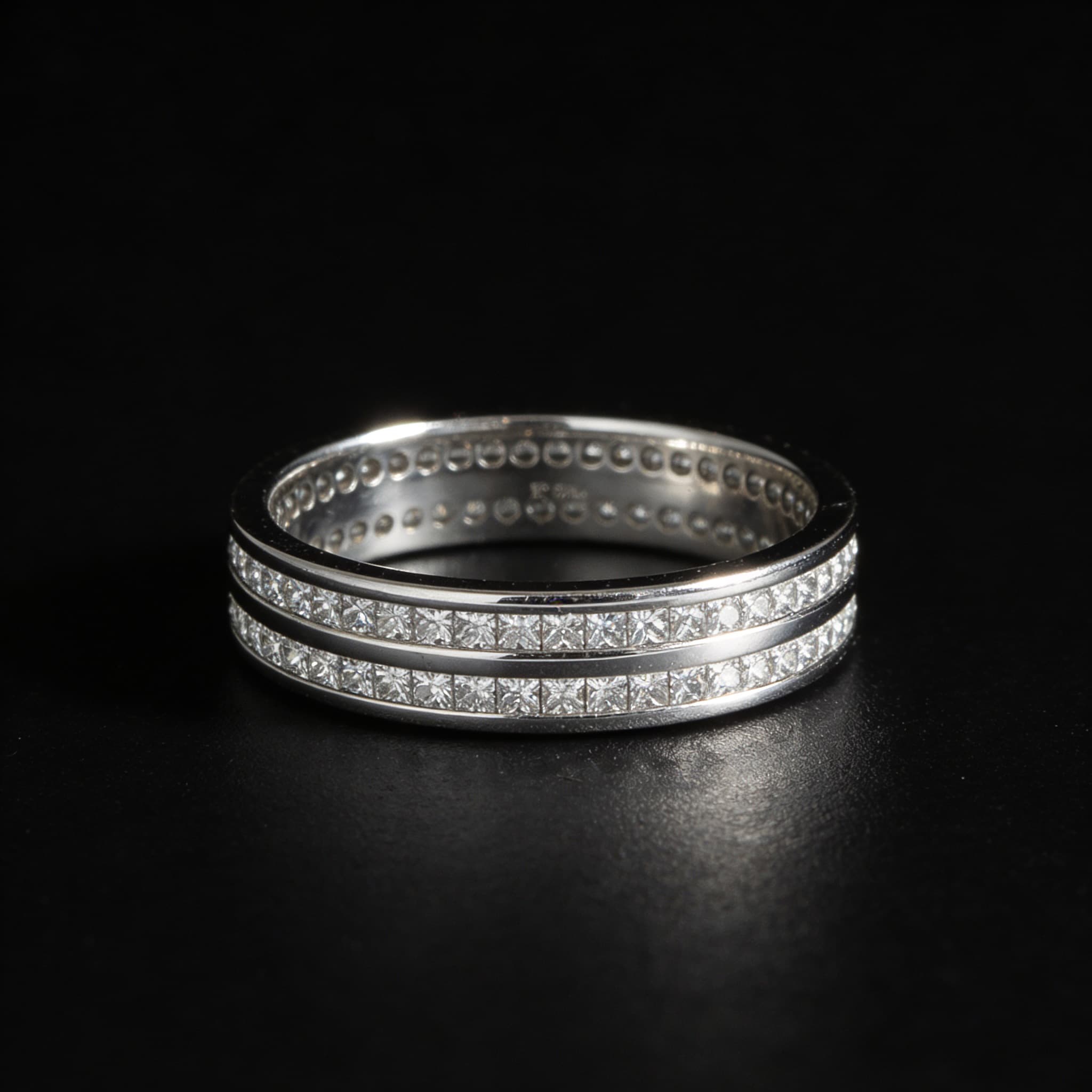 The Eternità Twin Channel Diamond Ring - 5