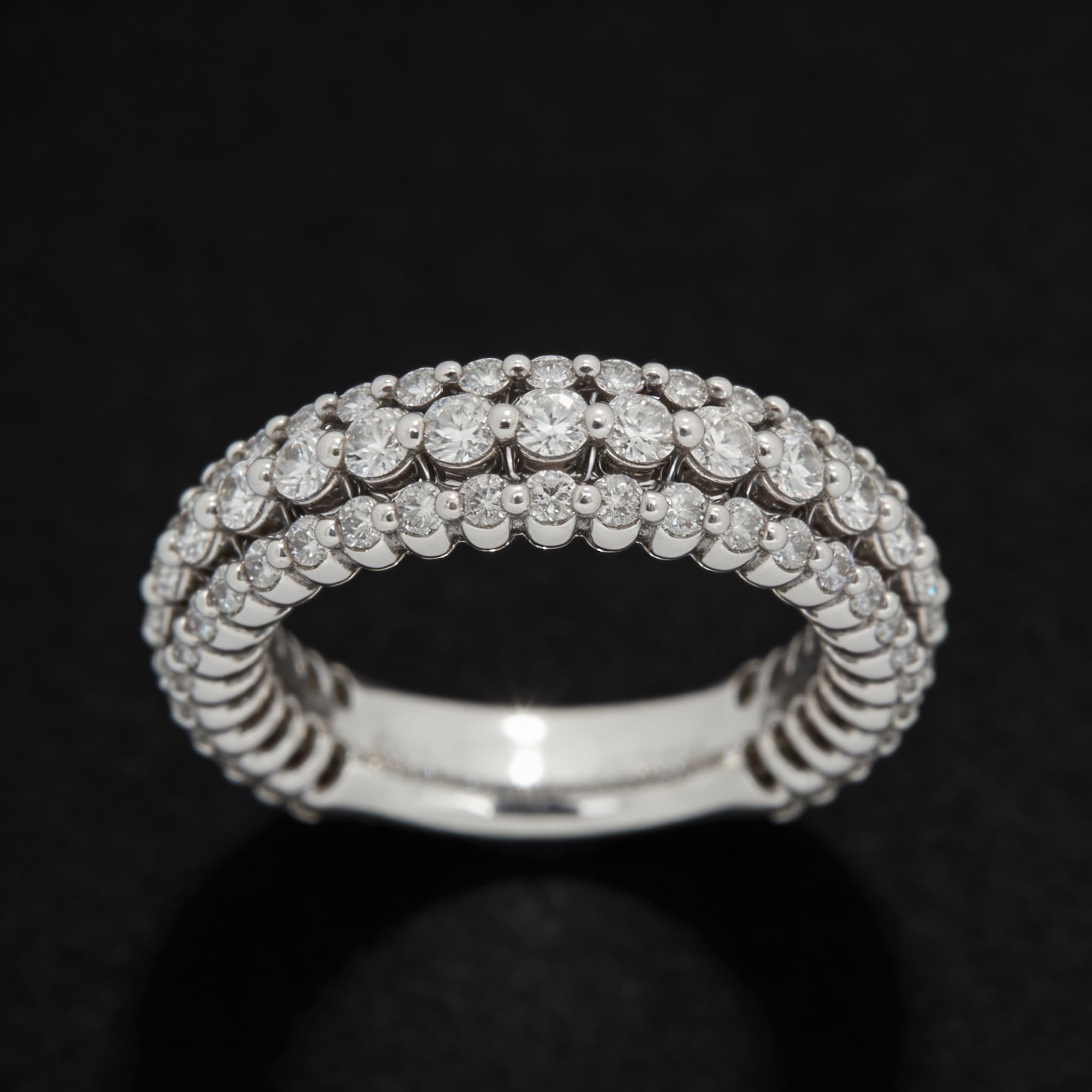 The Eternità Double Pavé Diamond Ring - 5