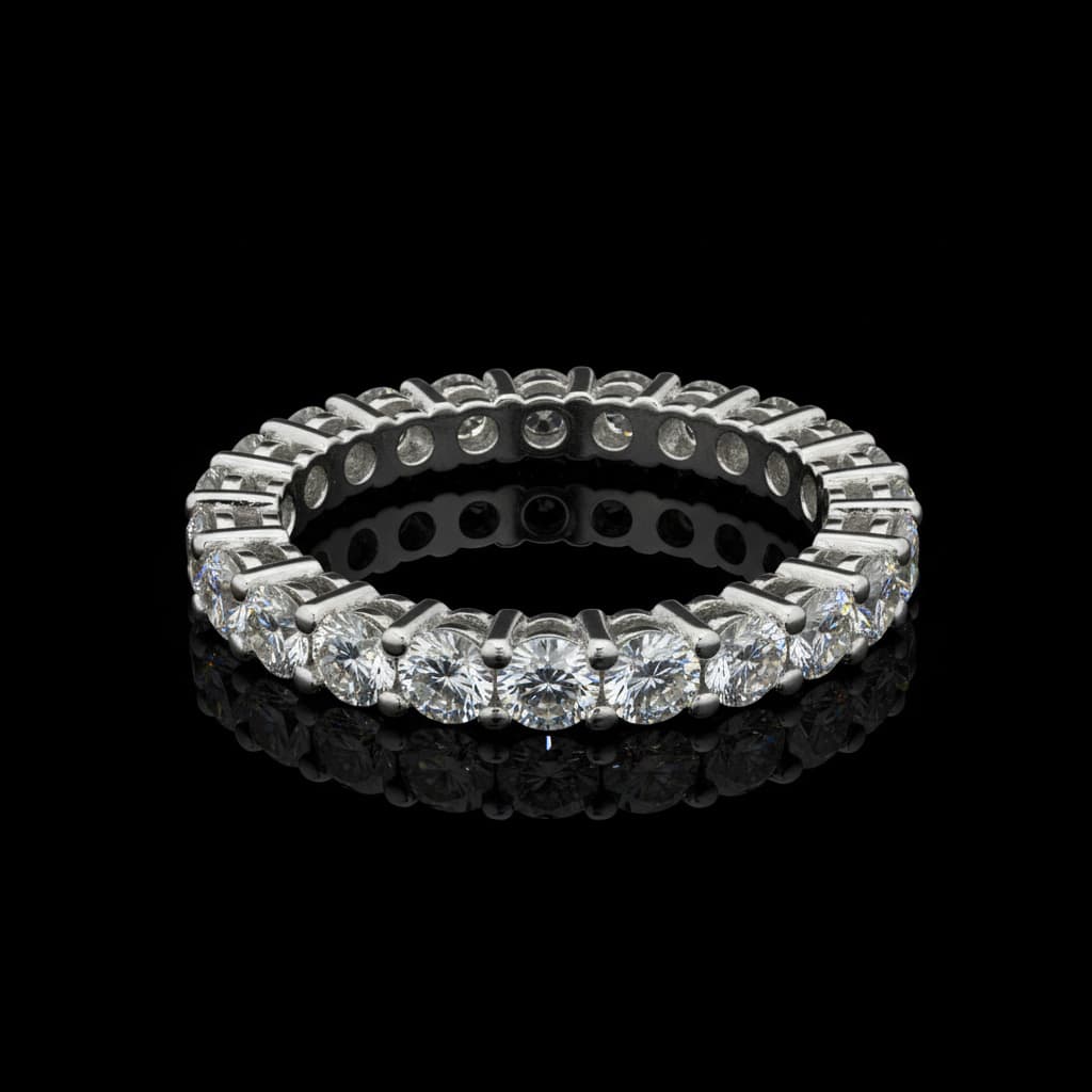 The Eternità Elongated U-Set Full Eternity Ring - 4